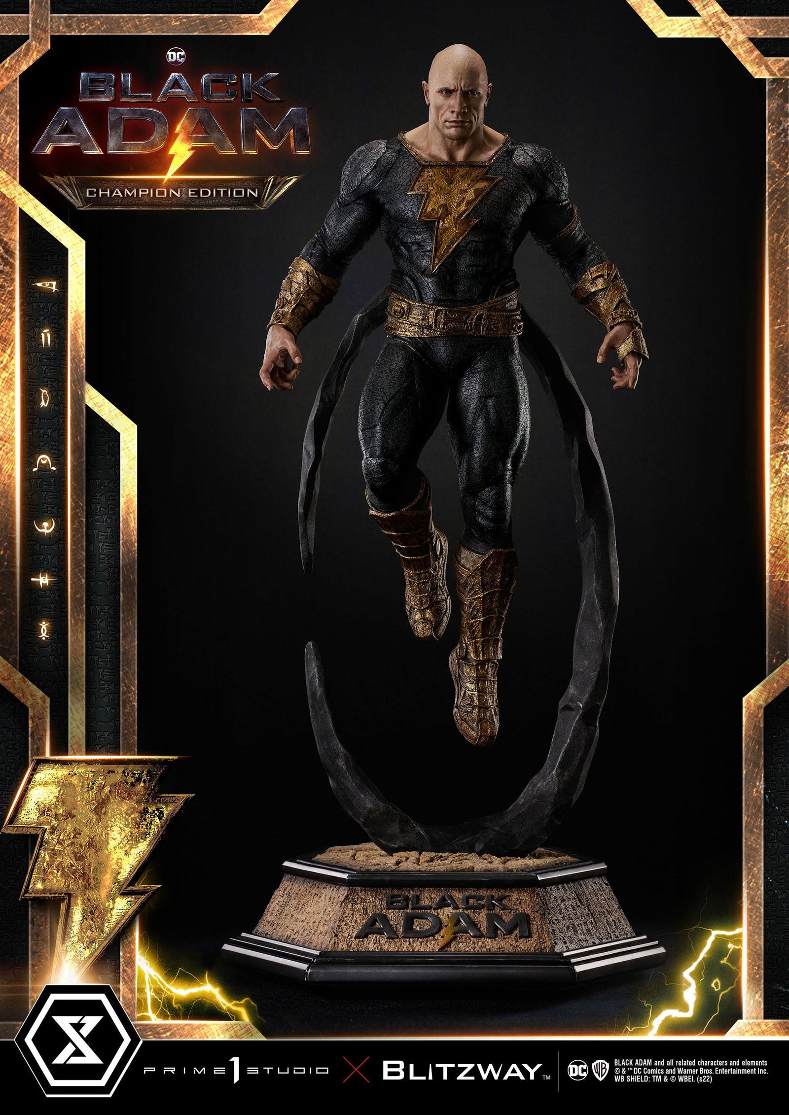 Black Adam Museum Masterline Statue 1/3 Black Adam Champion Edition 96 cm