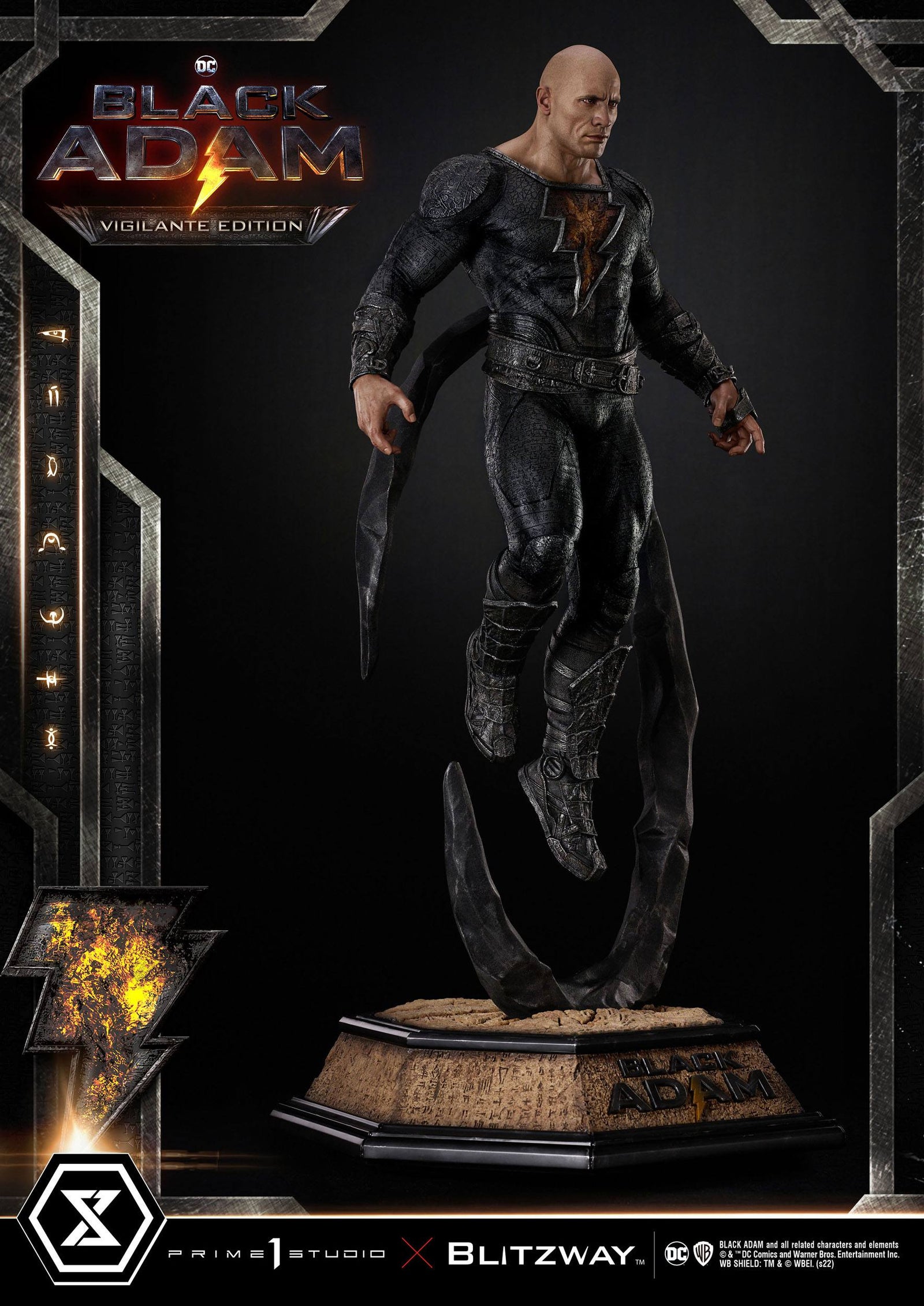 Black Adam Museum Masterline Statue 1/3 Black Adam Vigilante Edition 96 cm