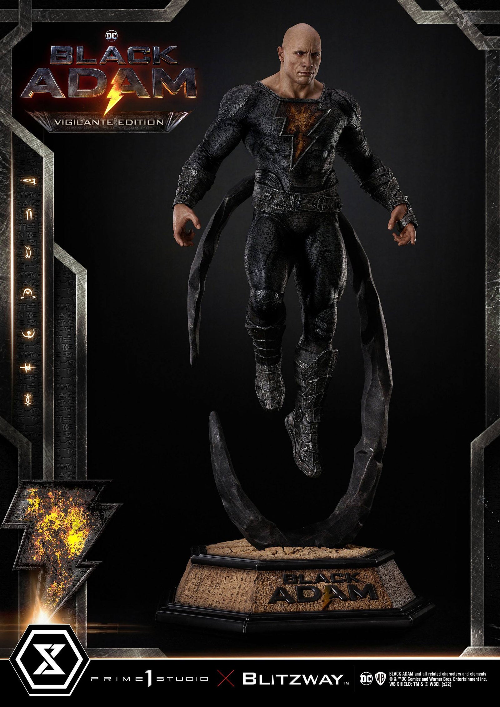 Black Adam Museum Masterline Statue 1/3 Black Adam Vigilante Edition 96 cm