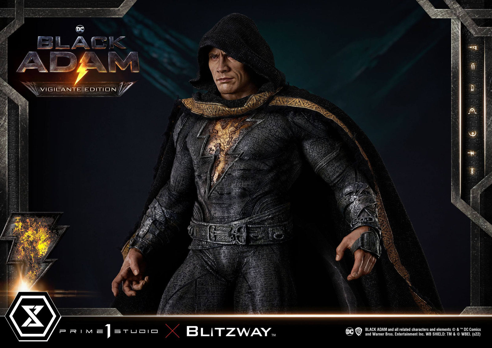 Black Adam Museum Masterline Statue 1/3 Black Adam Vigilante Edition 96 cm