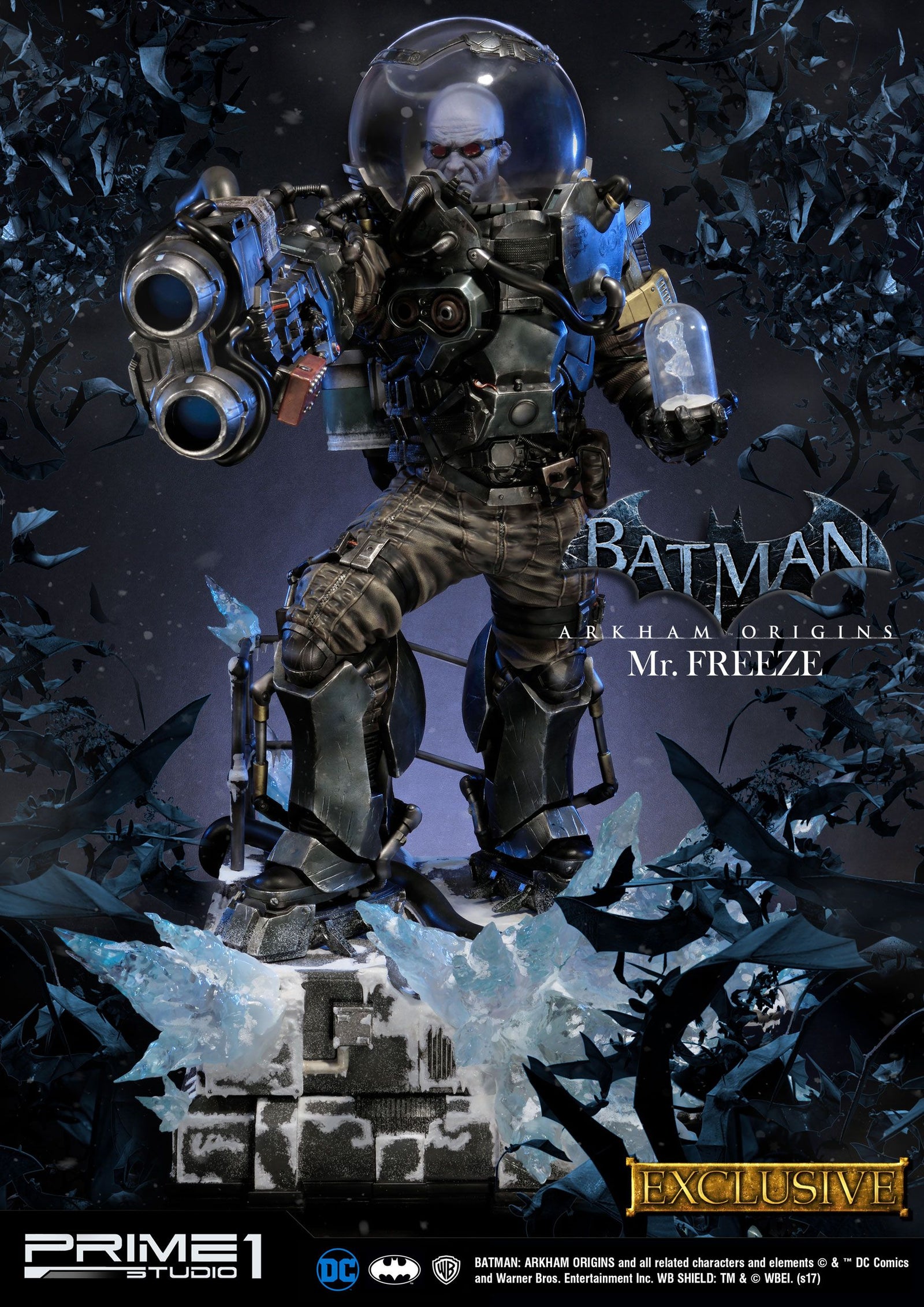 Batman Arkham Origins Statue Mr. Freeze & Mr. Freeze Exclusive 89 cm