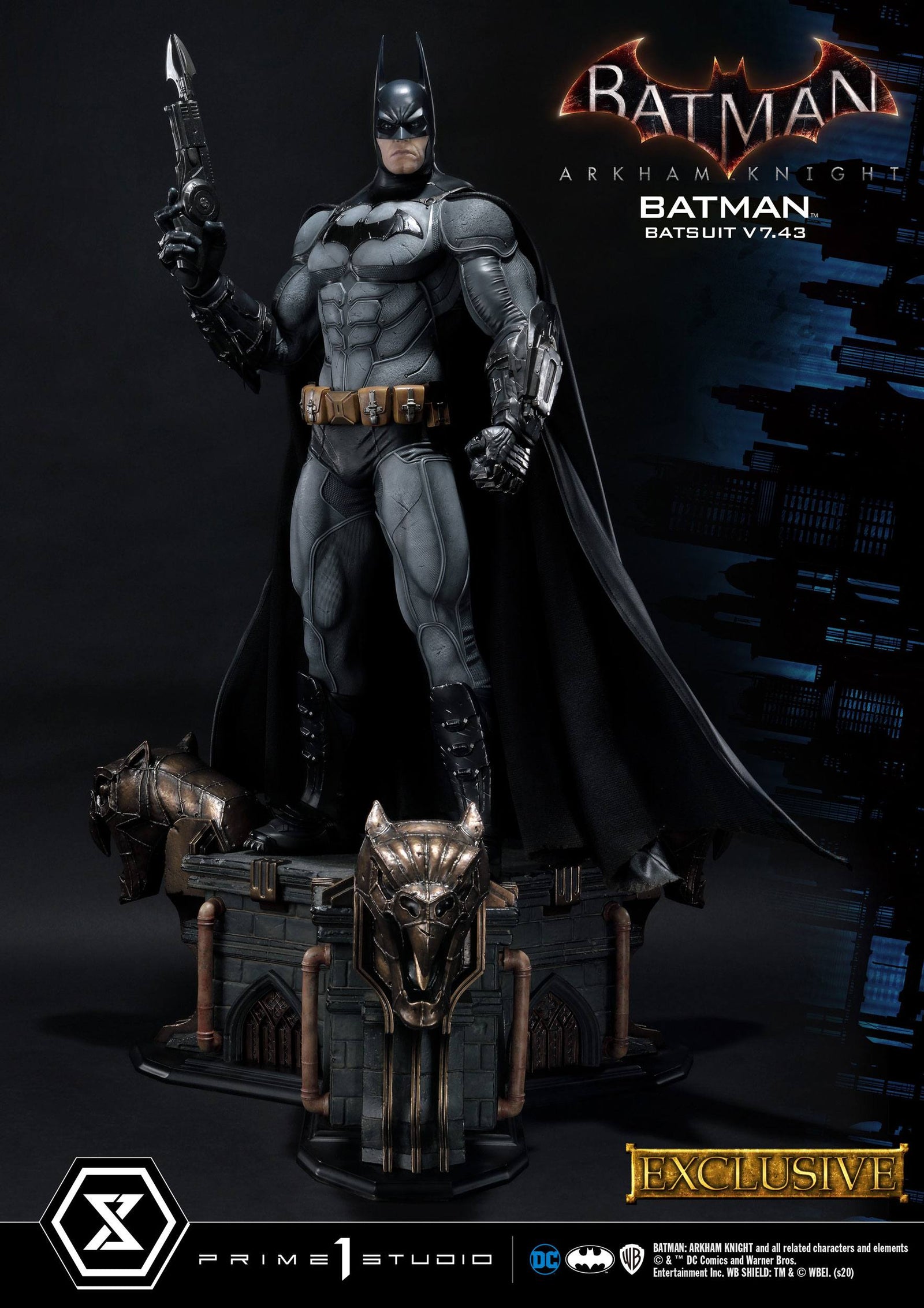 Batman Arkham Knight Statues 1/3 Batman Batsuit v7.43 Regular & Exclusive 86 cm Assortment