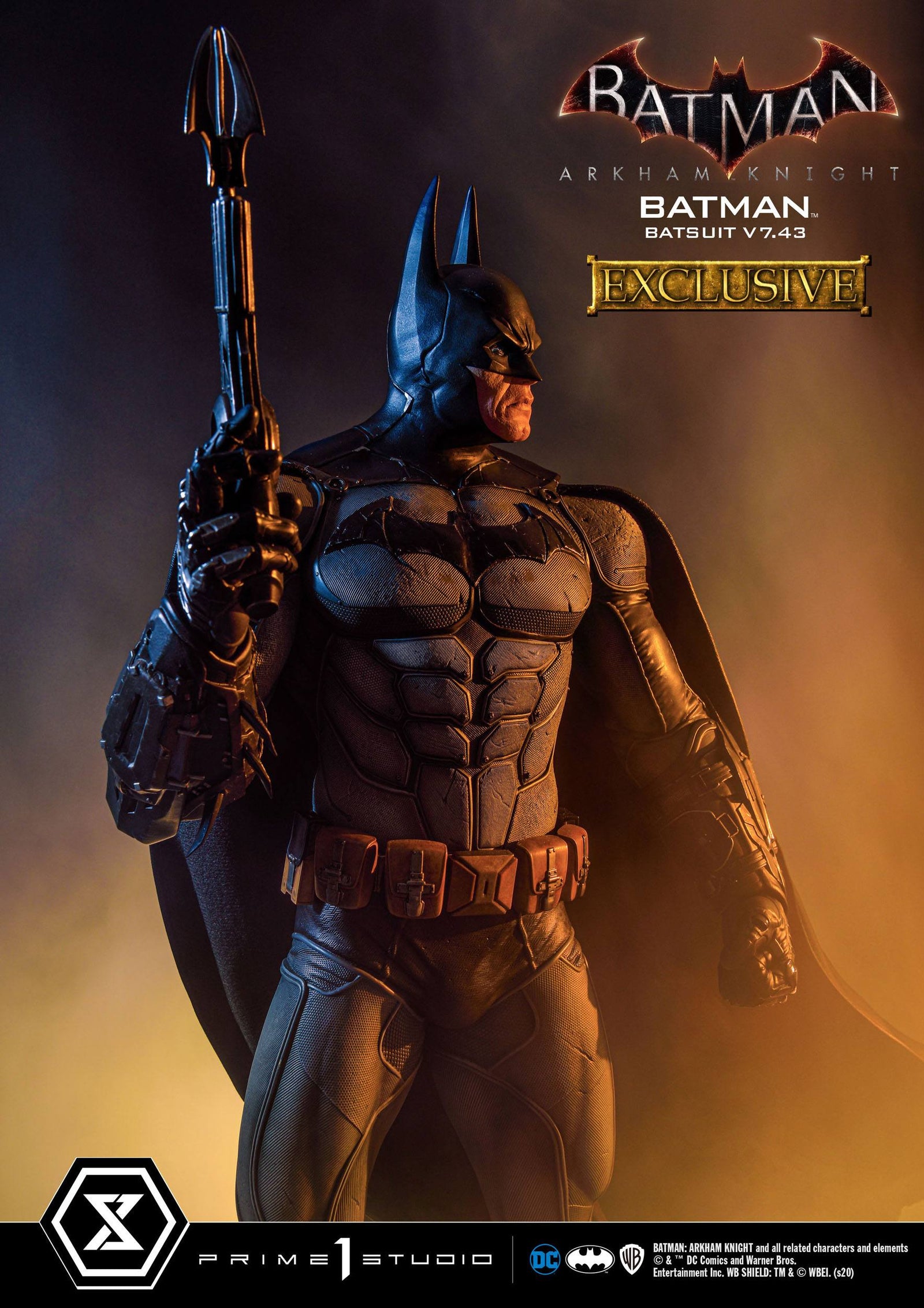 Batman Arkham Knight Statues 1/3 Batman Batsuit v7.43 Regular & Exclusive 86 cm Assortment