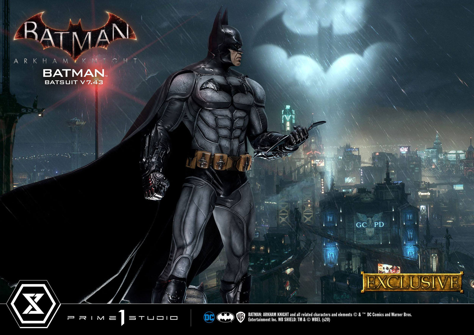 Batman Arkham Knight Statues 1/3 Batman Batsuit v7.43 Regular & Exclusive 86 cm Assortment