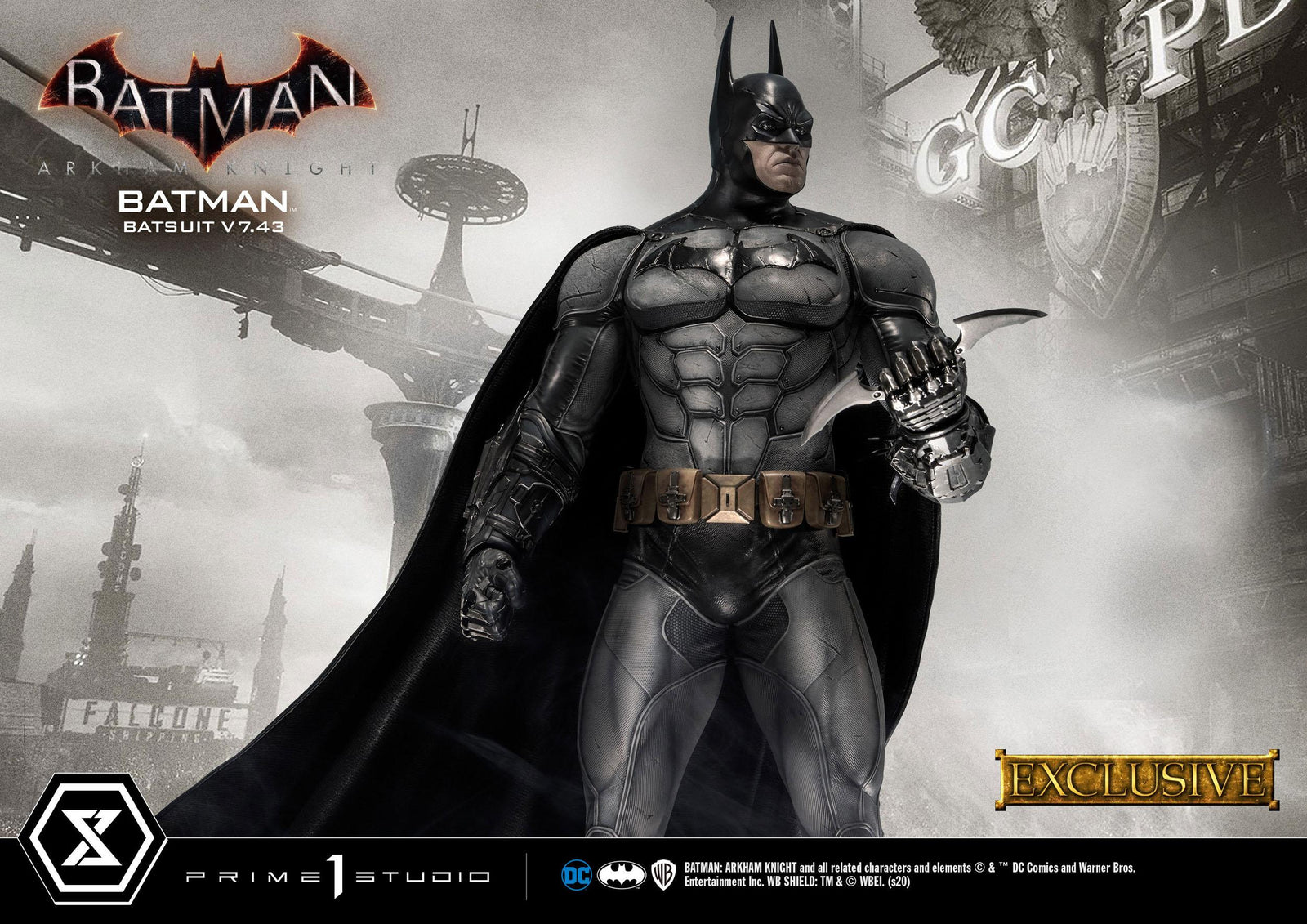 Batman Arkham Knight Statues 1/3 Batman Batsuit v7.43 Regular & Exclusive 86 cm Assortment