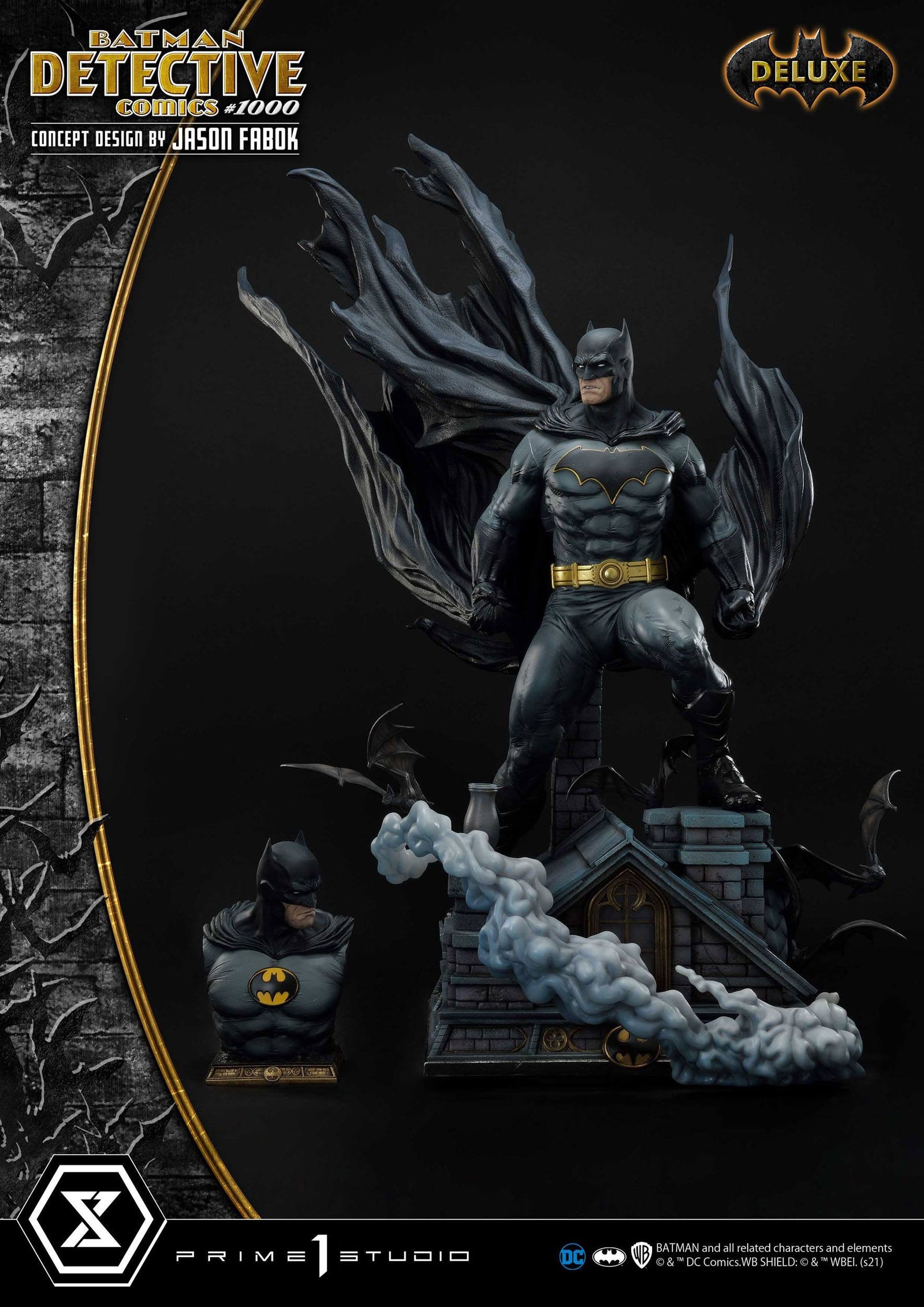 DC Comics Statue Batman Detective Comics #1000 Concept Design by Jason Fabok DX Bonus Ver. 105 cm