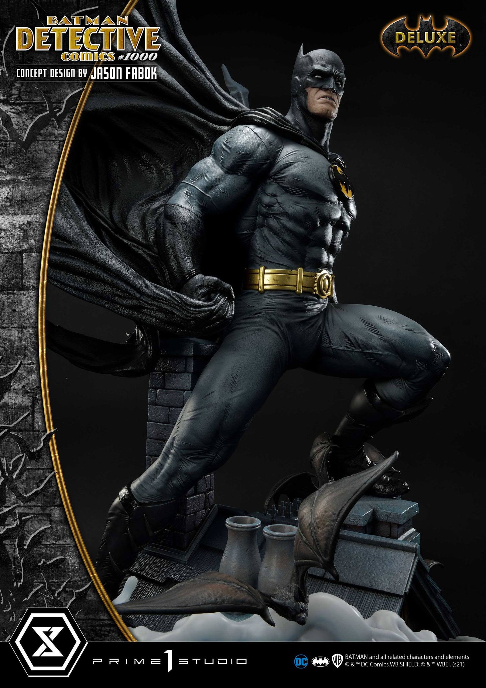 DC Comics Statue Batman Detective Comics #1000 Concept Design by Jason Fabok DX Bonus Ver. 105 cm
