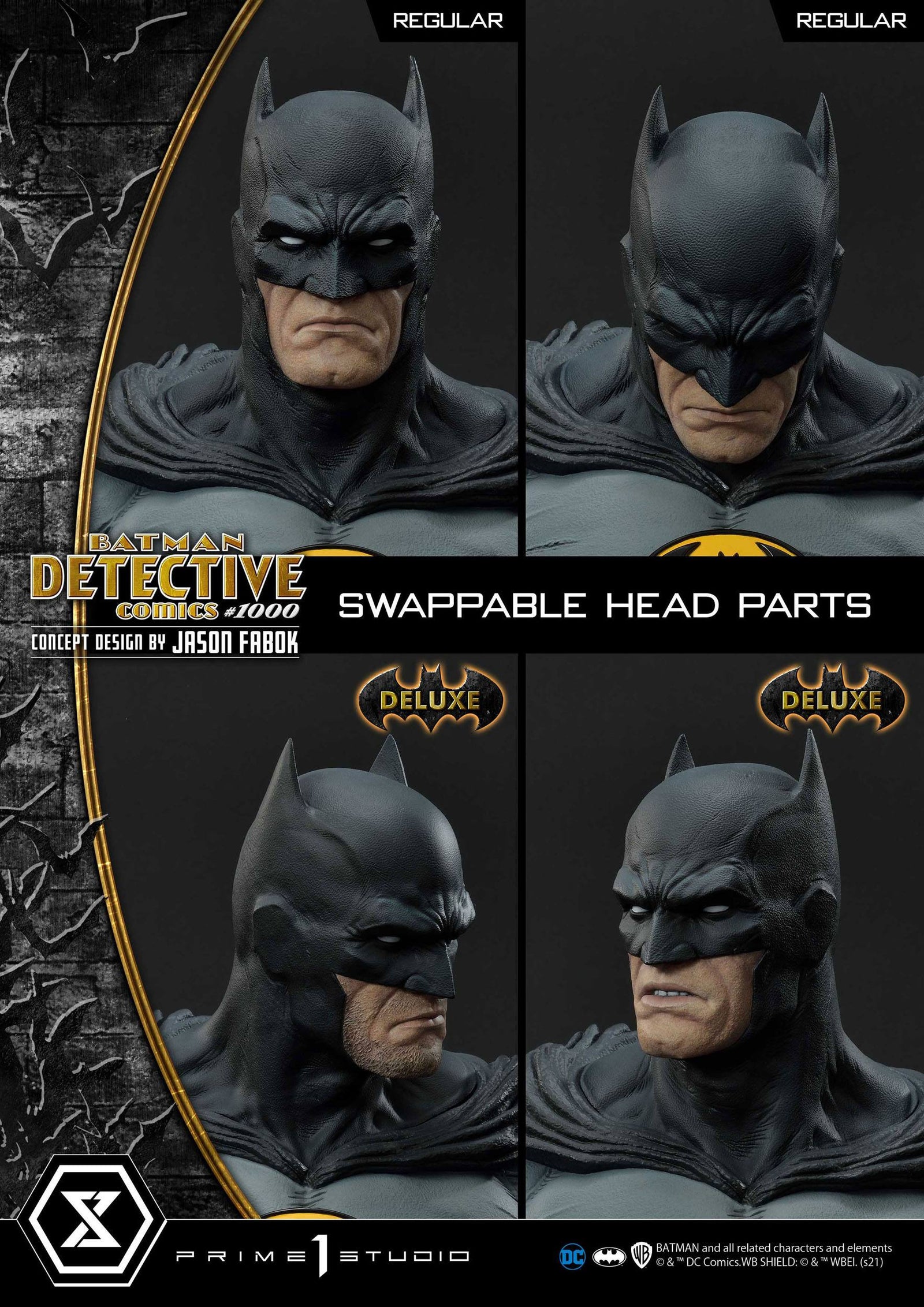 DC Comics Statue Batman Detective Comics #1000 Concept Design by Jason Fabok DX Bonus Ver. 105 cm