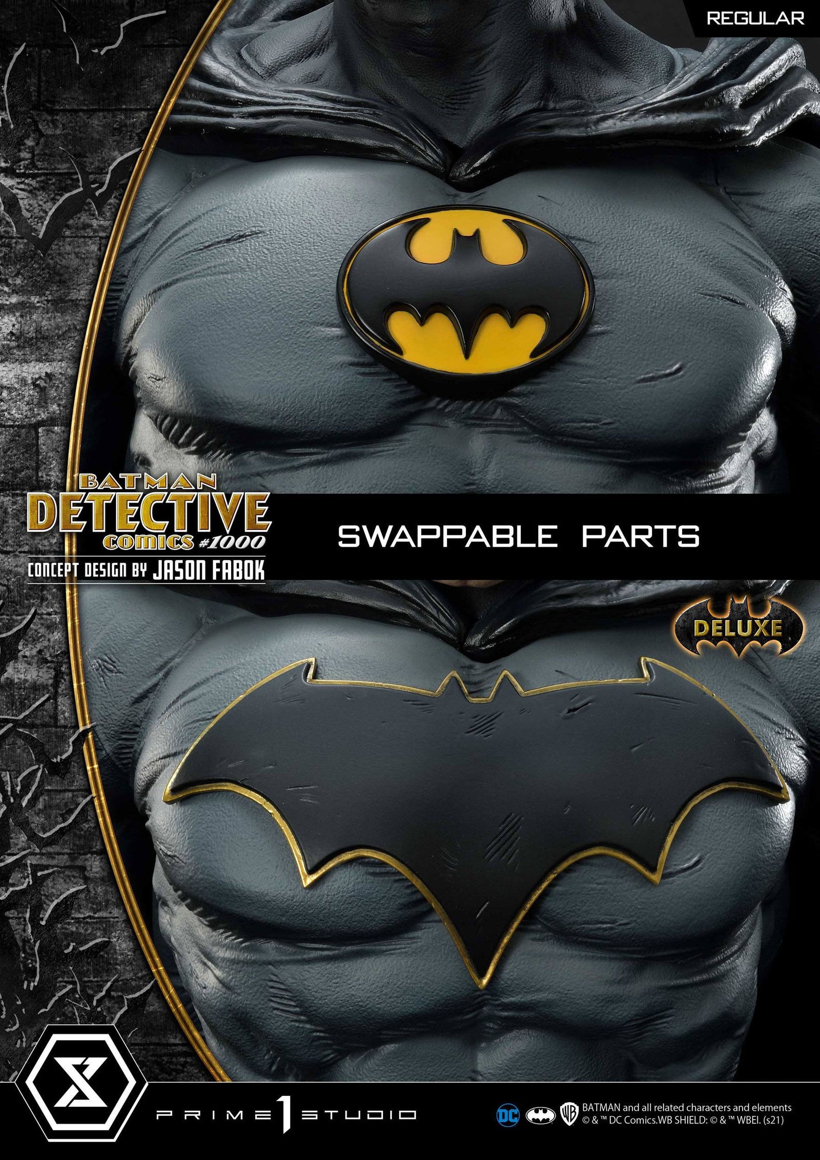 DC Comics Statue Batman Detective Comics #1000 Concept Design by Jason Fabok DX Bonus Ver. 105 cm