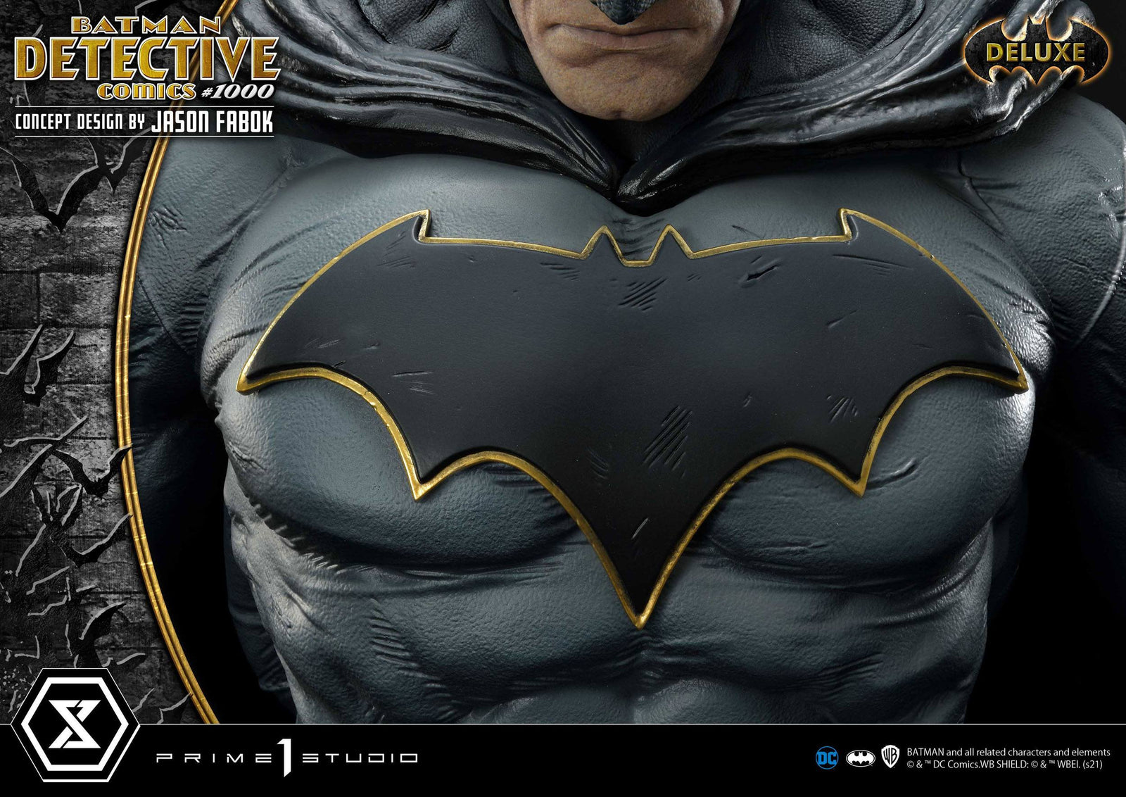 DC Comics Statue Batman Detective Comics #1000 Concept Design by Jason Fabok DX Bonus Ver. 105 cm