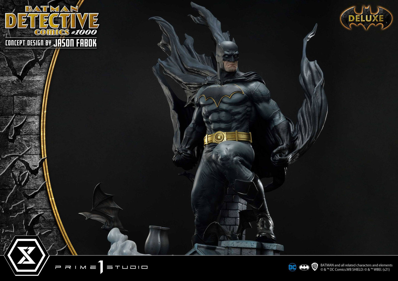 DC Comics Statue Batman Detective Comics #1000 Concept Design by Jason Fabok DX Bonus Ver. 105 cm