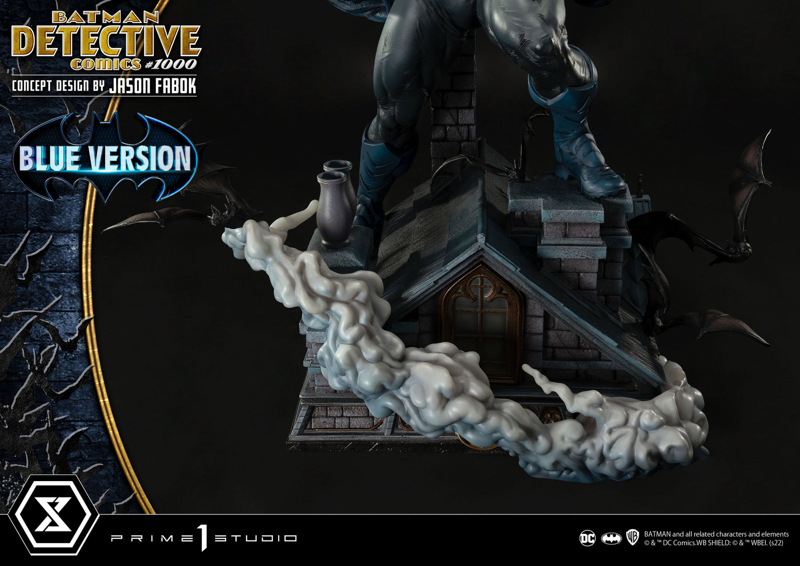 DC Comics Statue Batman Detective Comics #1000 Concept Design by Jason Fabok Blue Version 105 cm