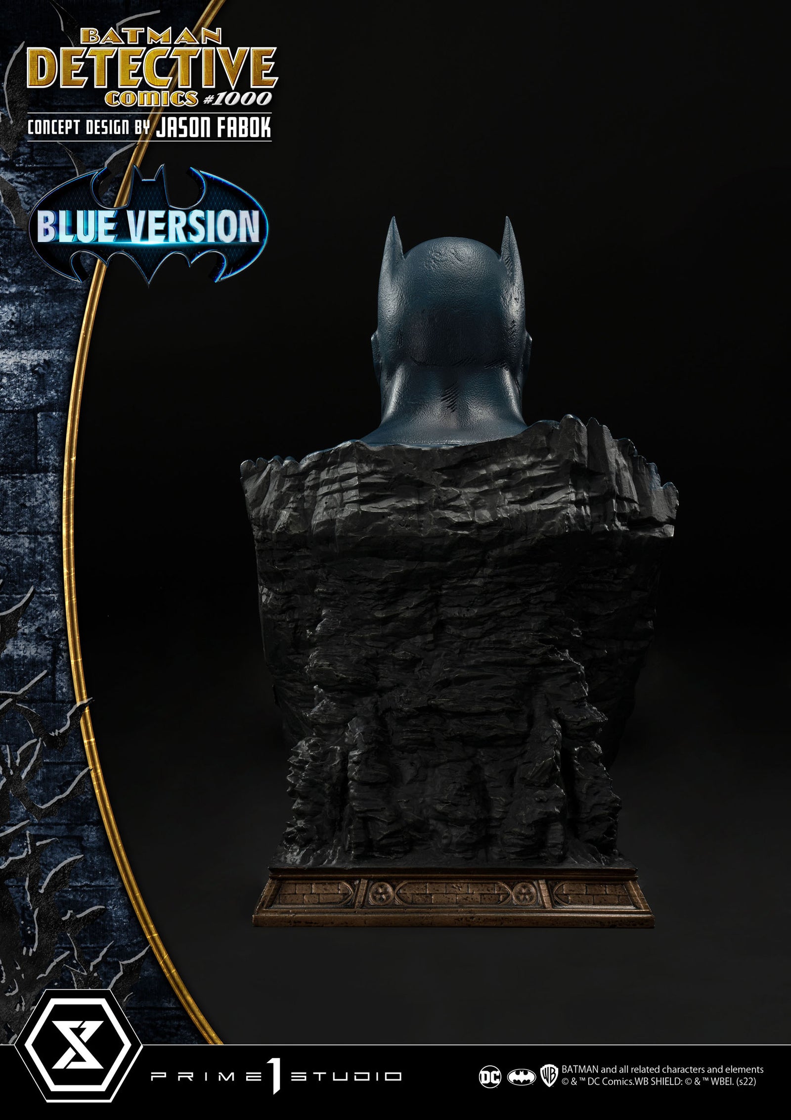 DC Comics Statue Batman Detective Comics #1000 Concept Design by Jason Fabok Blue Version 105 cm