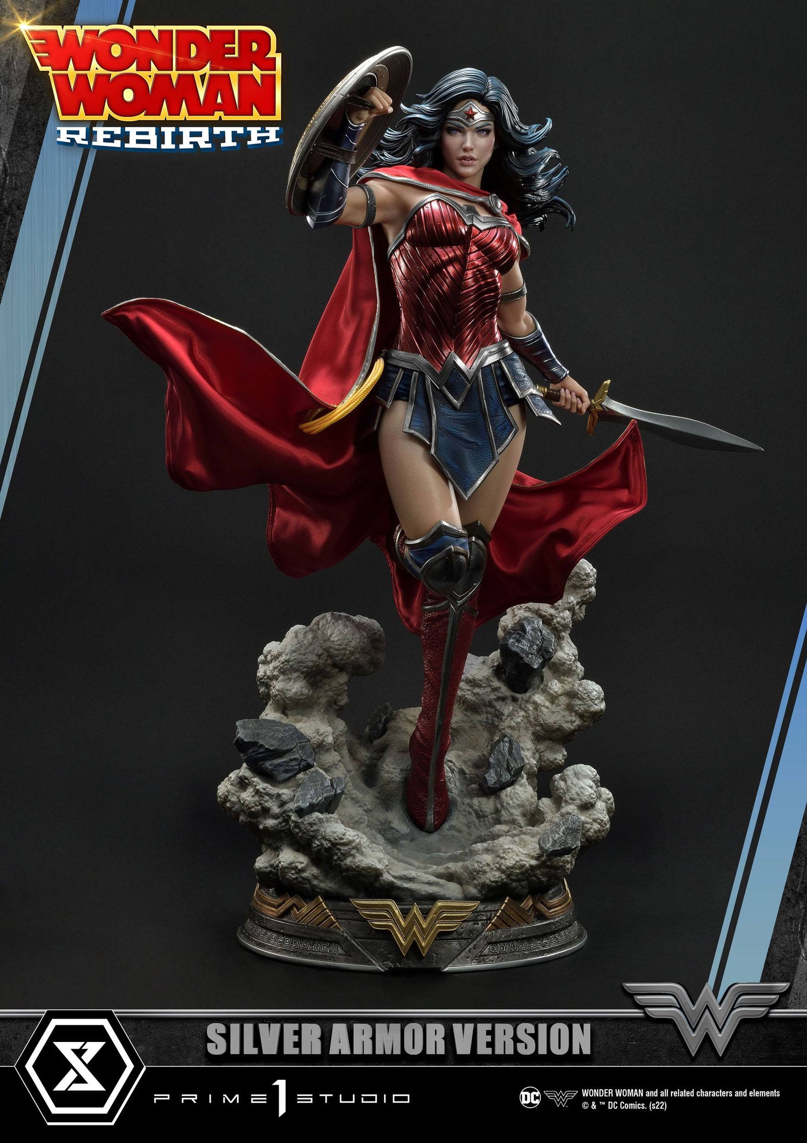 DC Comics Statue 1/3 Wonder Woman Rebirth Silver Armor Version 75 cm
