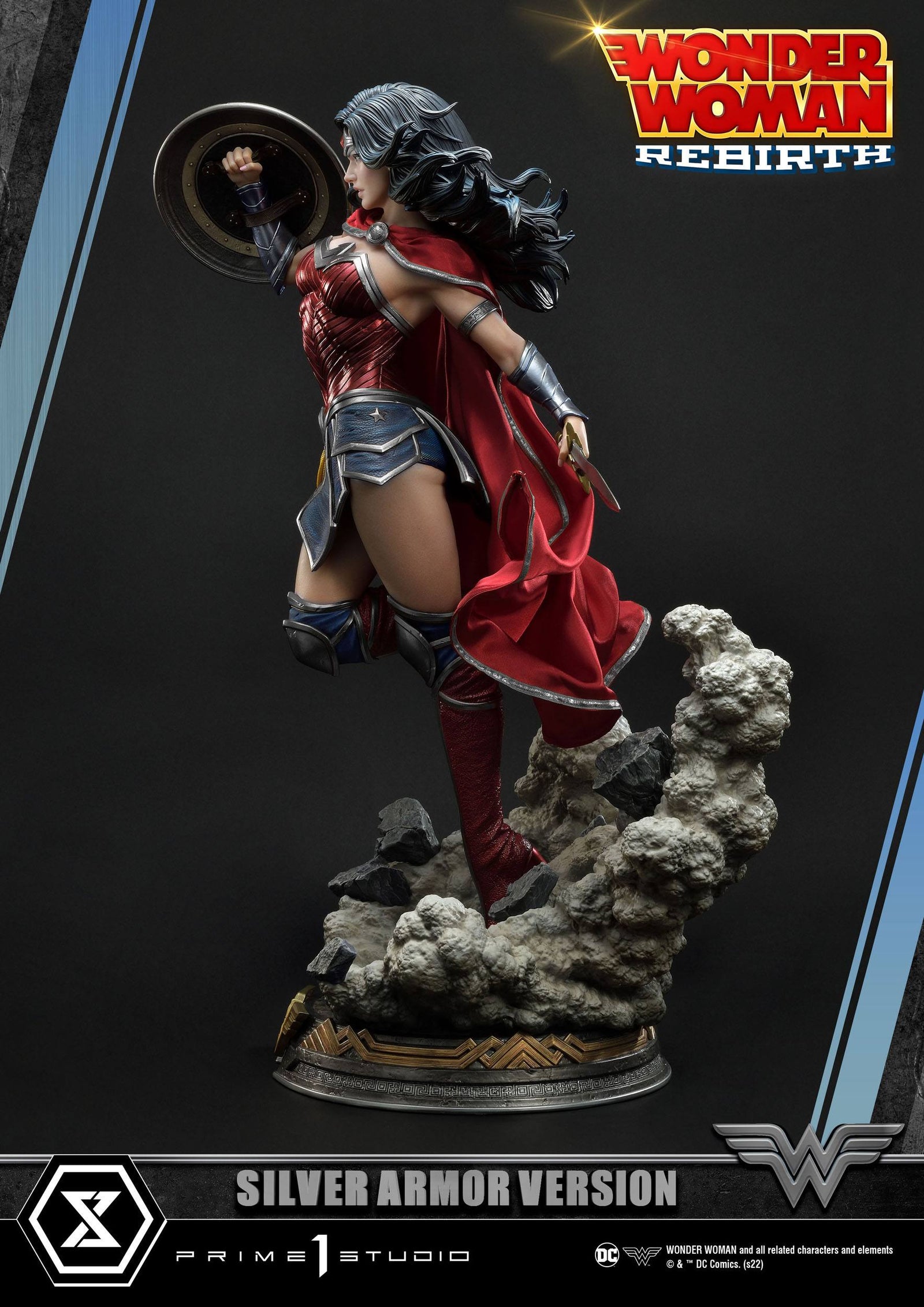 DC Comics Statue 1/3 Wonder Woman Rebirth Silver Armor Version 75 cm