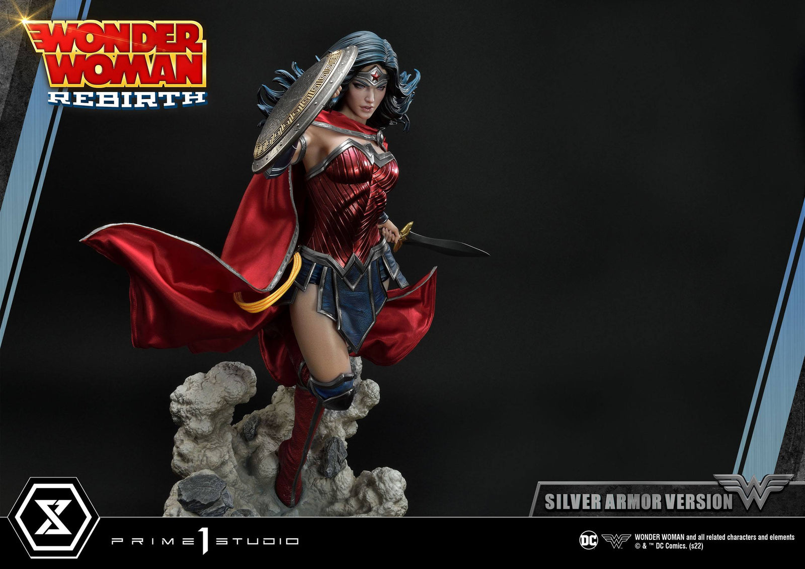 DC Comics Statue 1/3 Wonder Woman Rebirth Silver Armor Version 75 cm