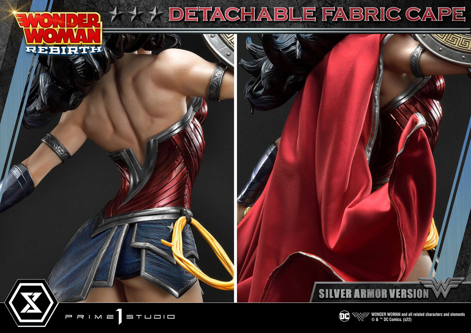DC Comics Statue 1/3 Wonder Woman Rebirth Silver Armor Version 75 cm