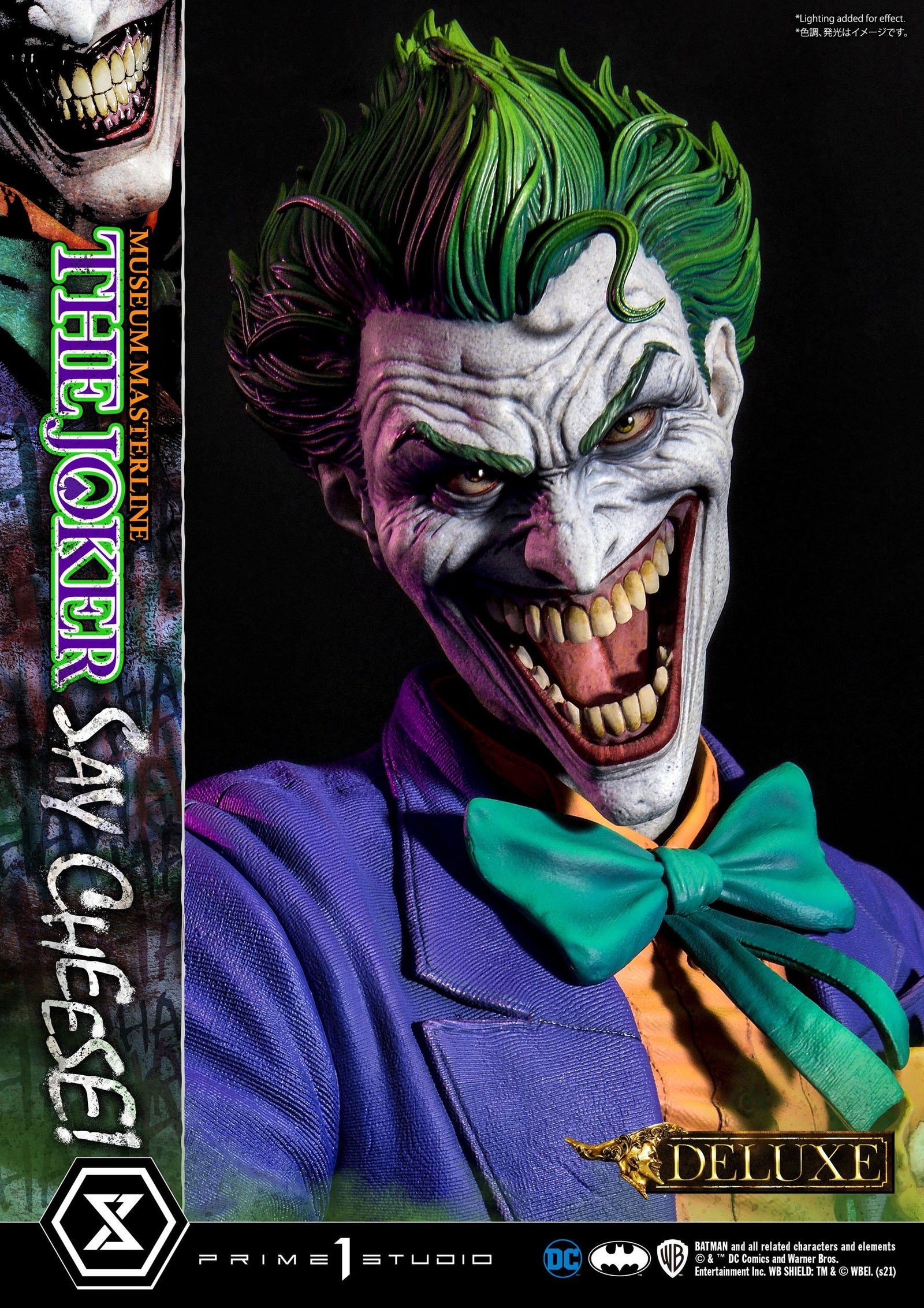 DC Comics Statue 1/3 The Joker Say Cheese Deluxe Bonus Version 99 cm