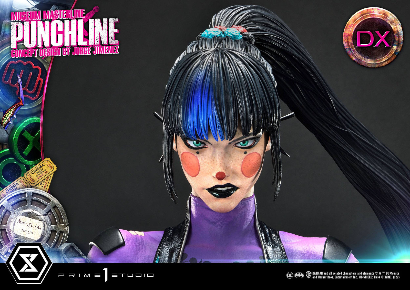 DC Comics Statue 1/3 Punchline Deluxe Bonus Version Concept Design by Jorge Jimenez 85 cm