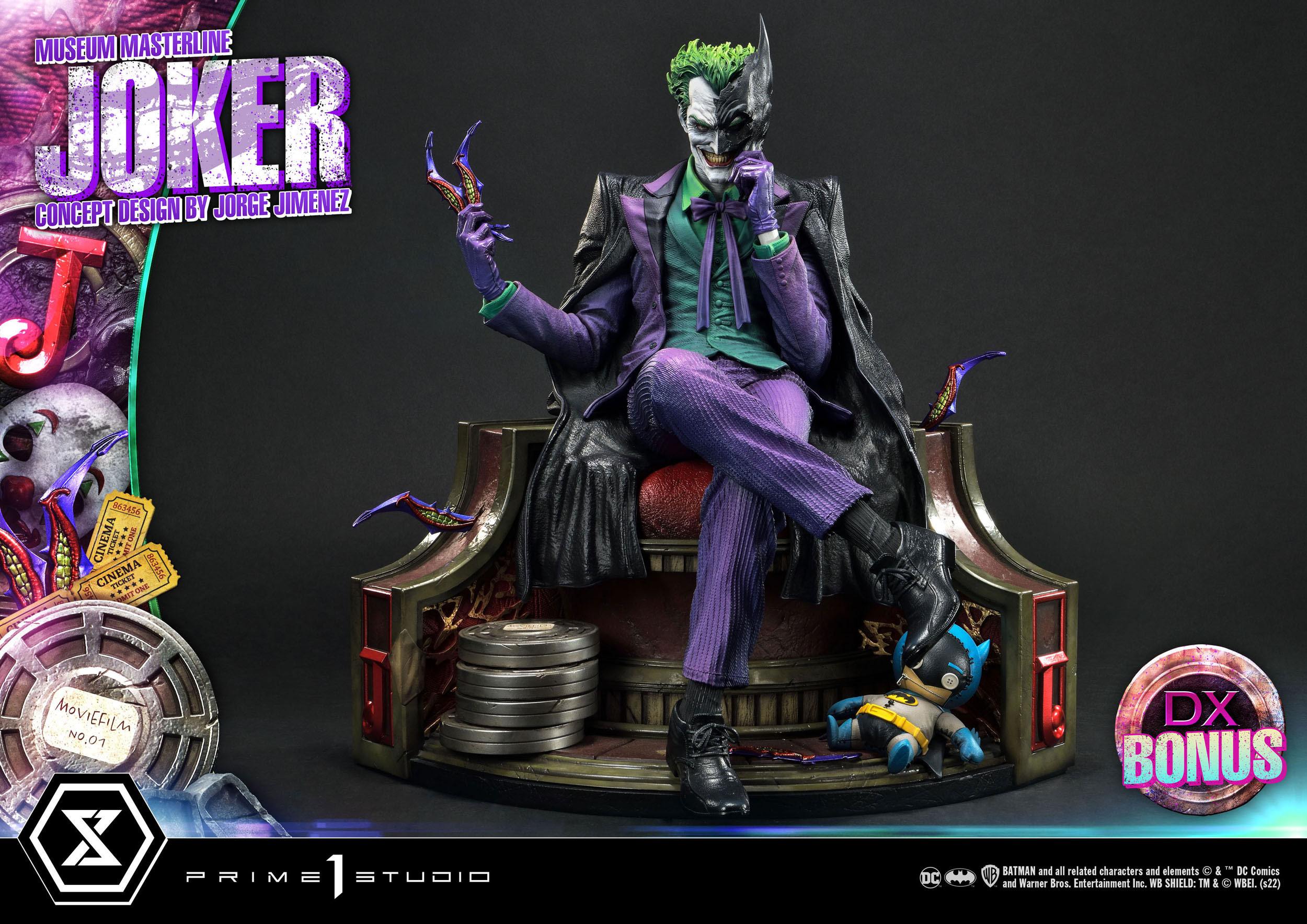 DC Comics Statue 1/3 The Joker Deluxe Bonus Version Concept Design by Jorge Jimenez 53 cm