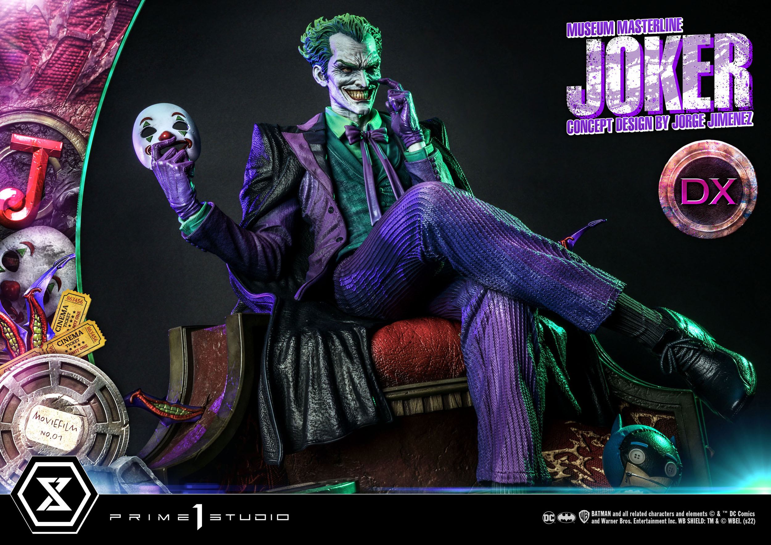 DC Comics Statue 1/3 The Joker Deluxe Bonus Version Concept Design by Jorge Jimenez 53 cm