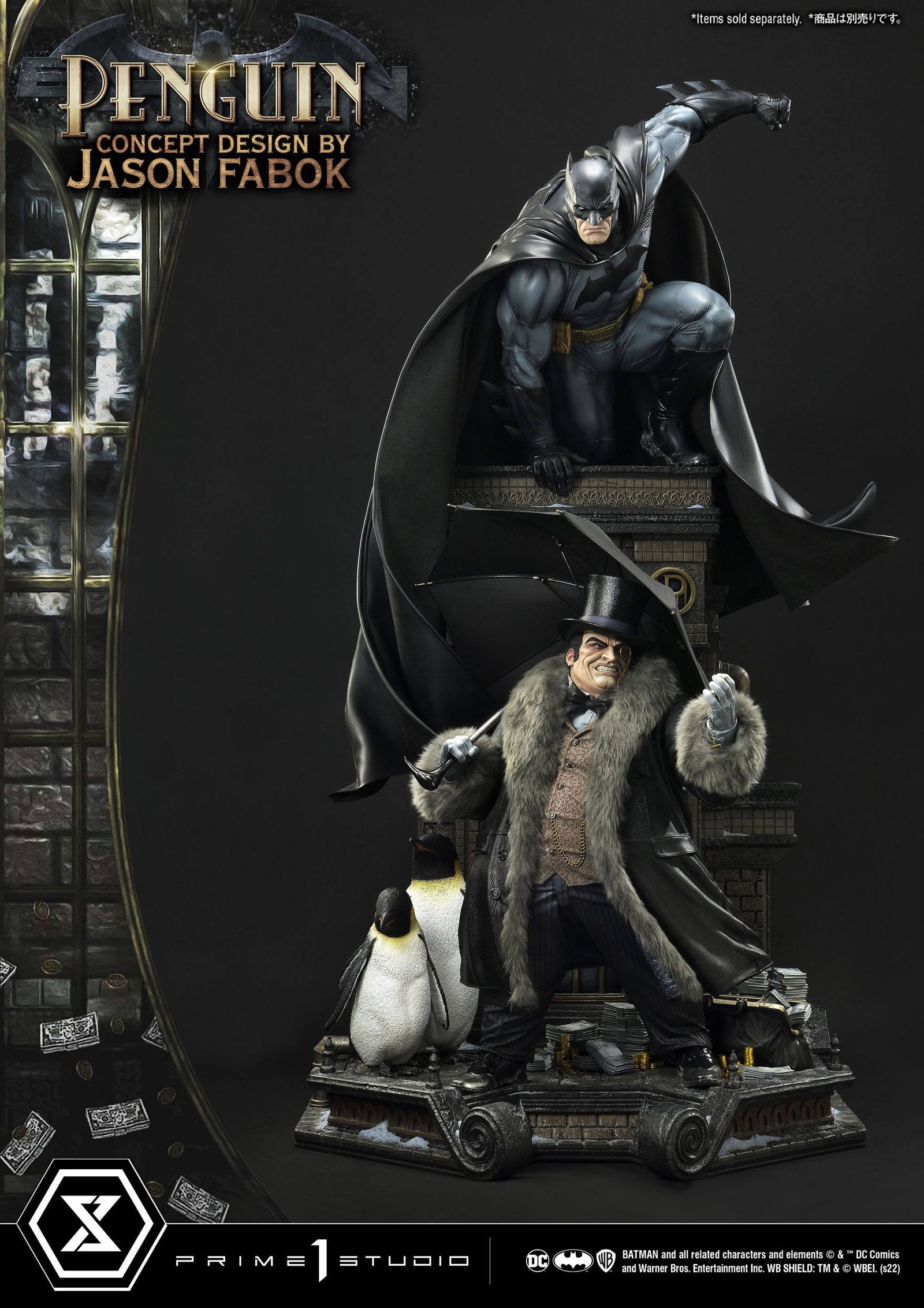 DC Comics Museum Masterline Statue 1/3 Penguin (Concept Design By Jason Fabok) 63 cm
