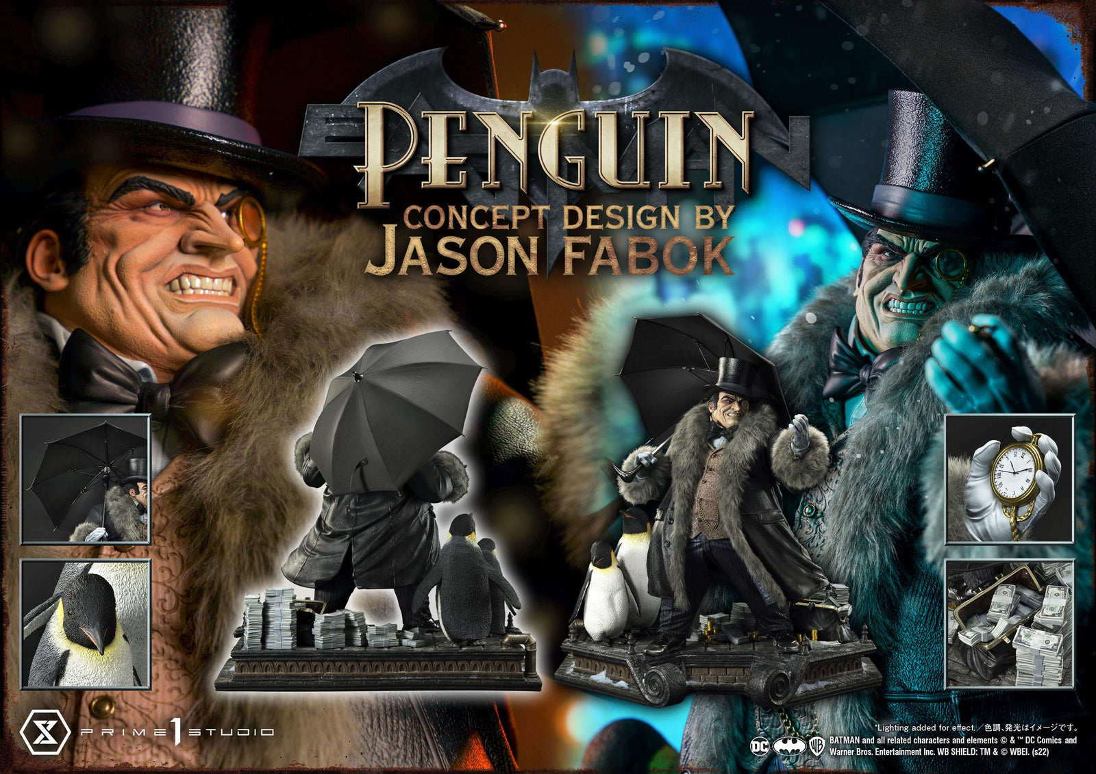 DC Comics Museum Masterline Statue 1/3 Penguin (Concept Design By Jason Fabok) 63 cm