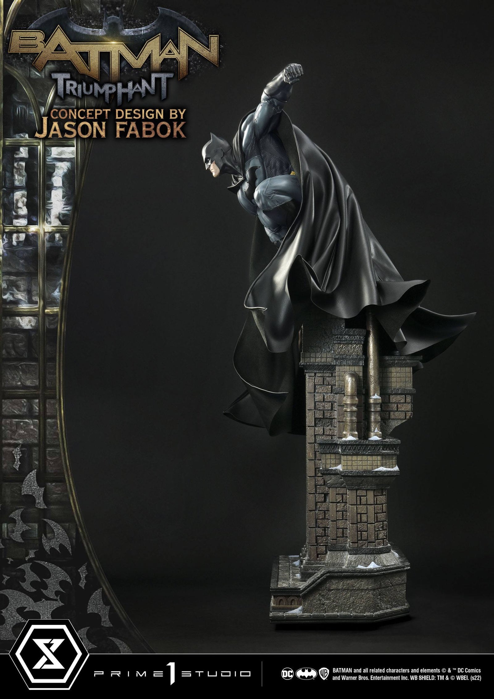 DC Comics Museum Masterline Statue 1/3 Batman Triumphant (Concept Design By Jason Fabok) Bonus Version 119 cm