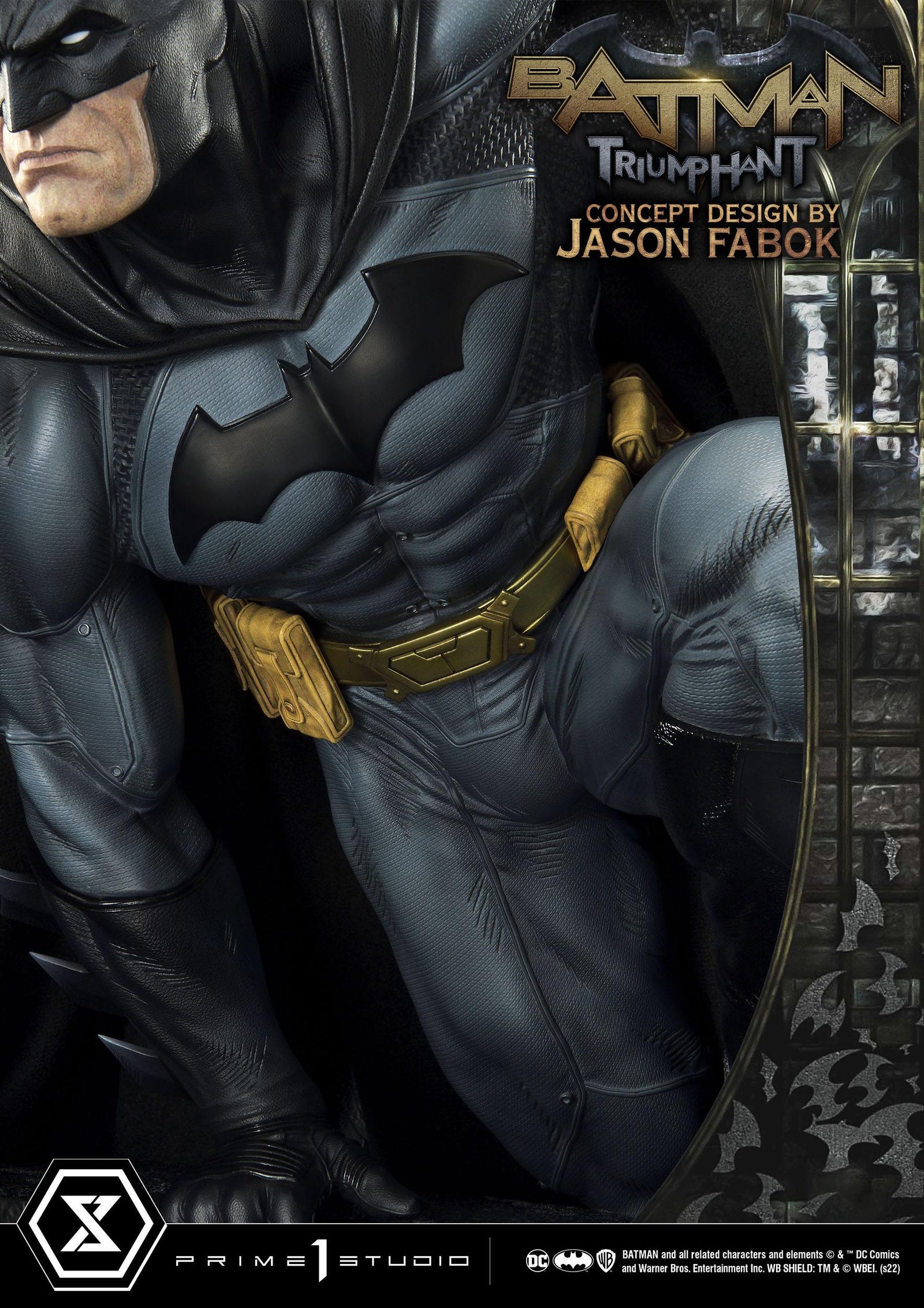 DC Comics Museum Masterline Statue 1/3 Batman Triumphant (Concept Design By Jason Fabok) Bonus Version 119 cm