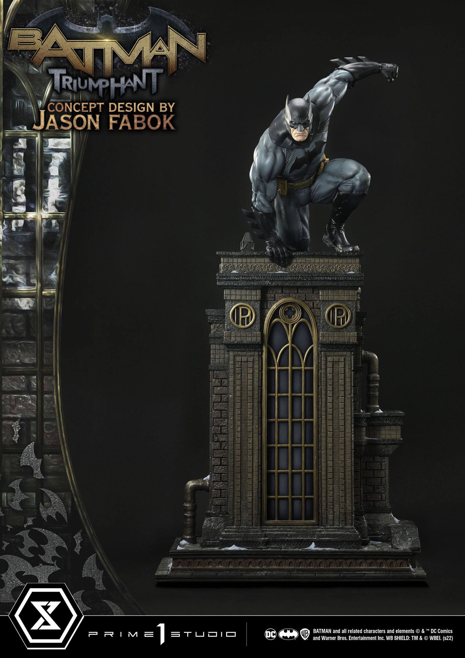DC Comics Museum Masterline Statue 1/3 Batman Triumphant (Concept Design By Jason Fabok) Bonus Version 119 cm