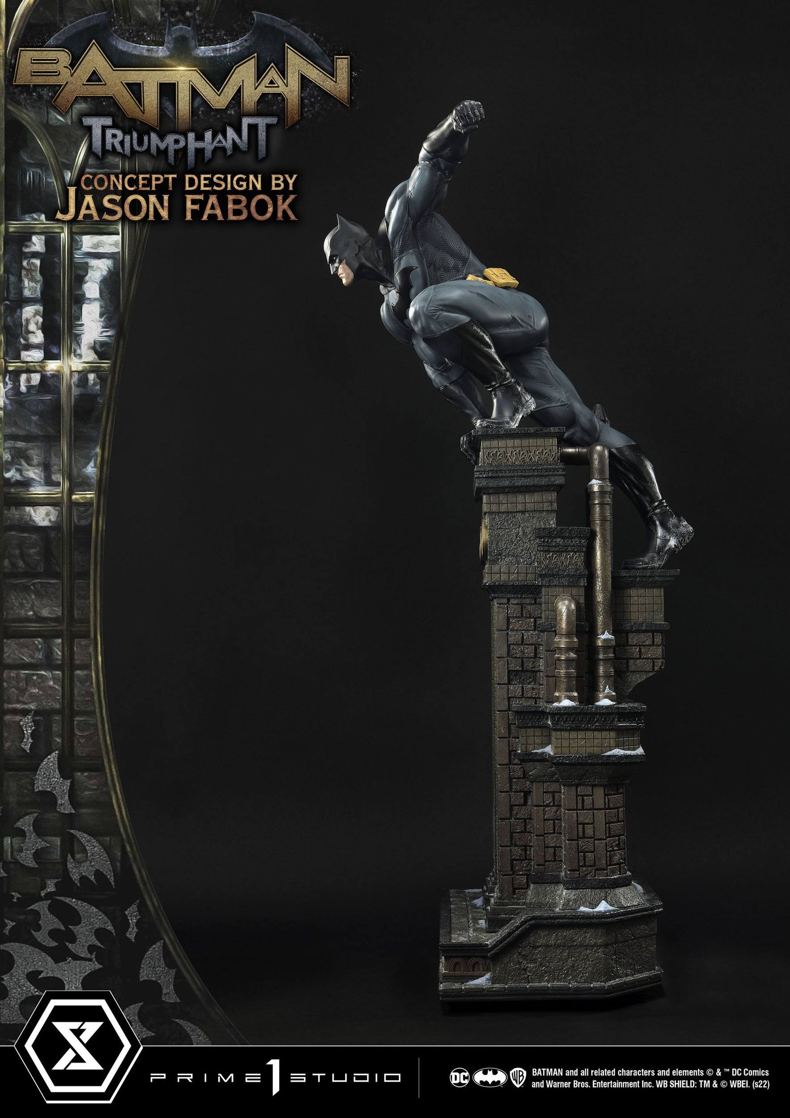 DC Comics Museum Masterline Statue 1/3 Batman Triumphant (Concept Design By Jason Fabok) Bonus Version 119 cm