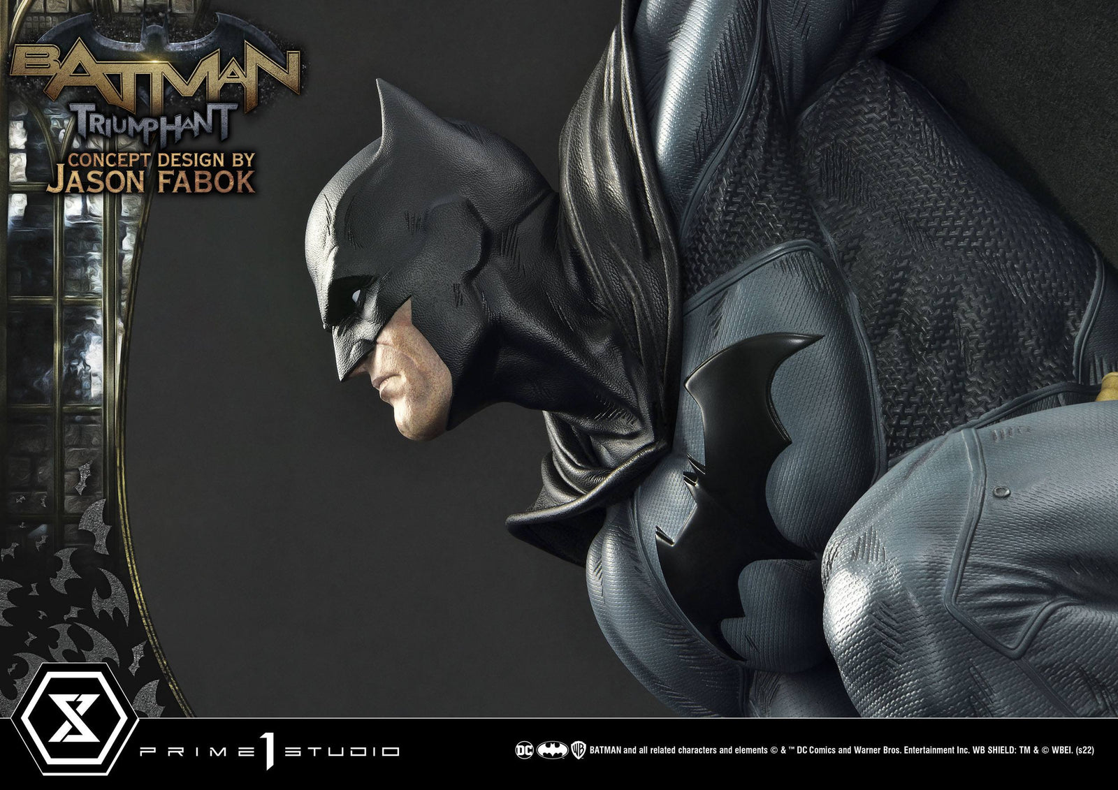 DC Comics Museum Masterline Statue 1/3 Batman Triumphant (Concept Design By Jason Fabok) Bonus Version 119 cm