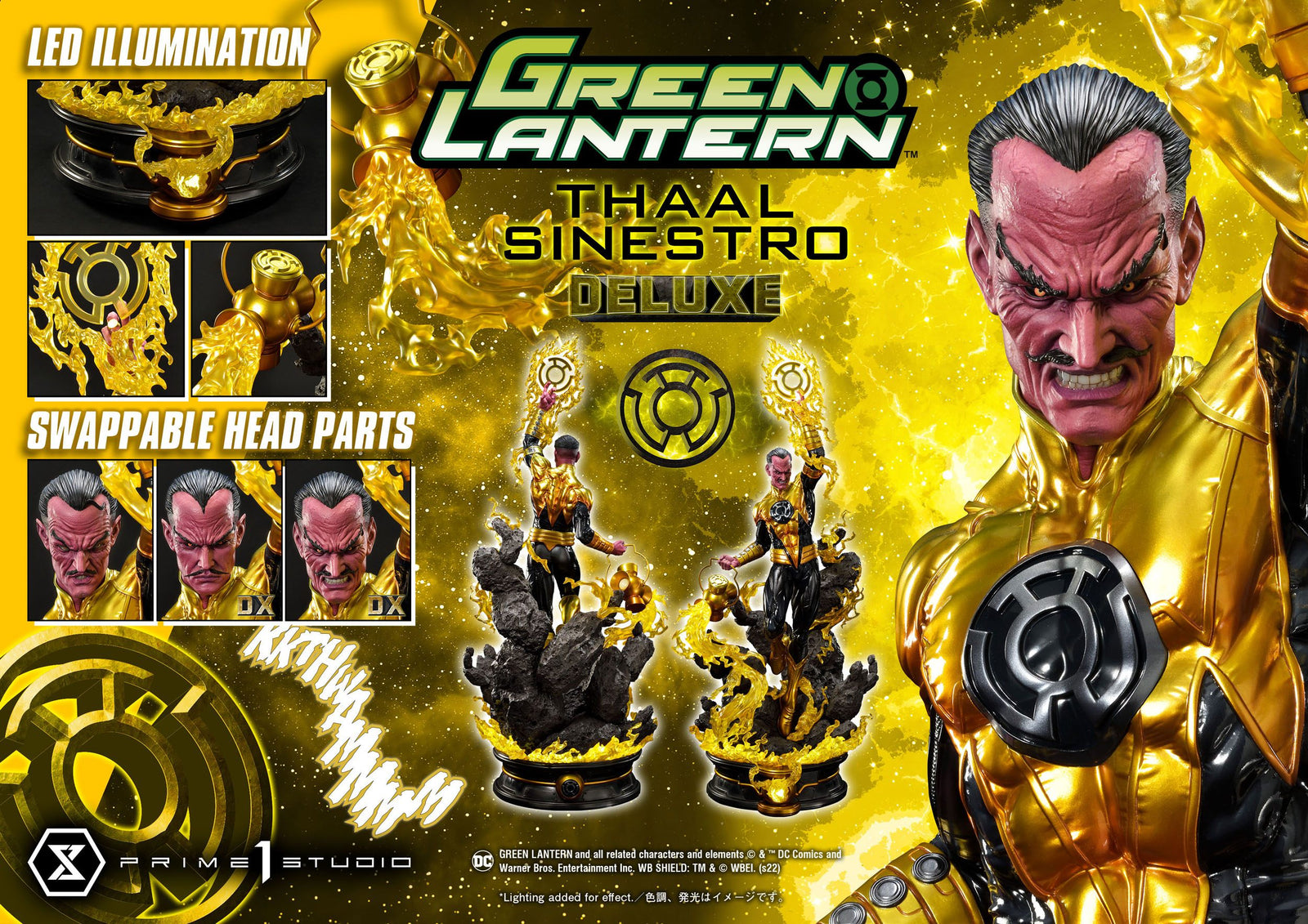 DC Comics Statue 1/3 Thaal Sinestro Deluxe Version 111 cm