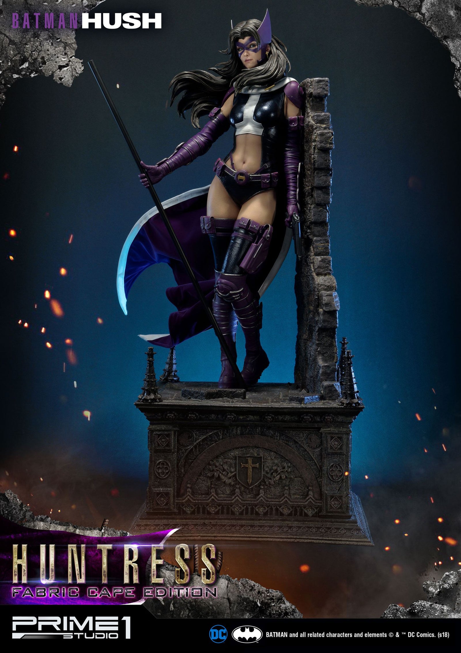 Batman Hush Statue 1/3 Huntress Fabric Cape Edition 82 cm