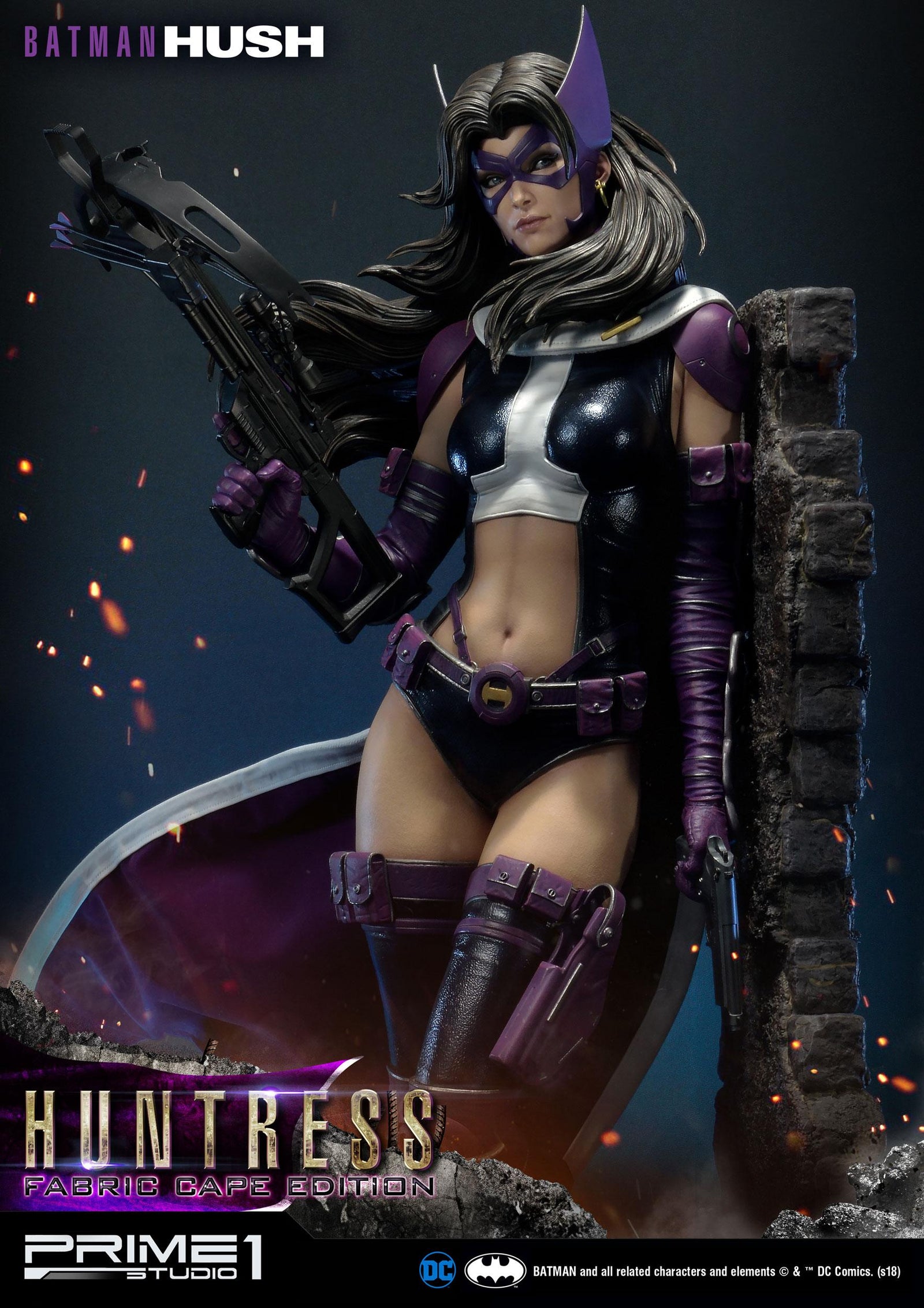Batman Hush Statue 1/3 Huntress Fabric Cape Edition 82 cm