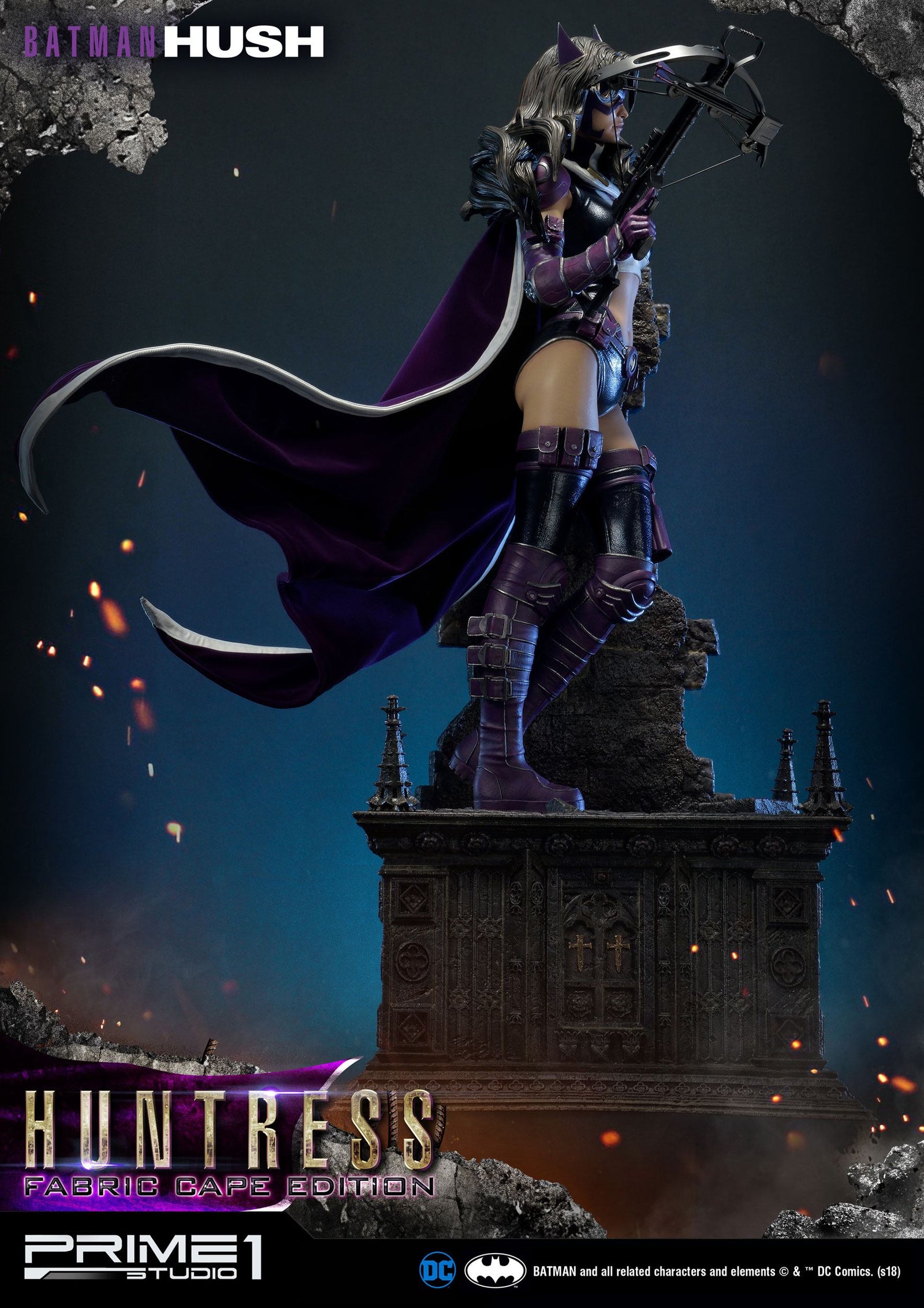 Batman Hush Statue 1/3 Huntress Fabric Cape Edition 82 cm