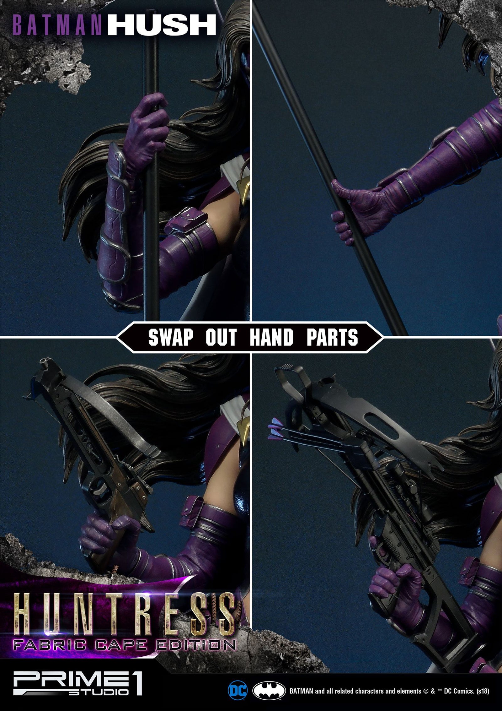 Batman Hush Statue 1/3 Huntress Fabric Cape Edition 82 cm