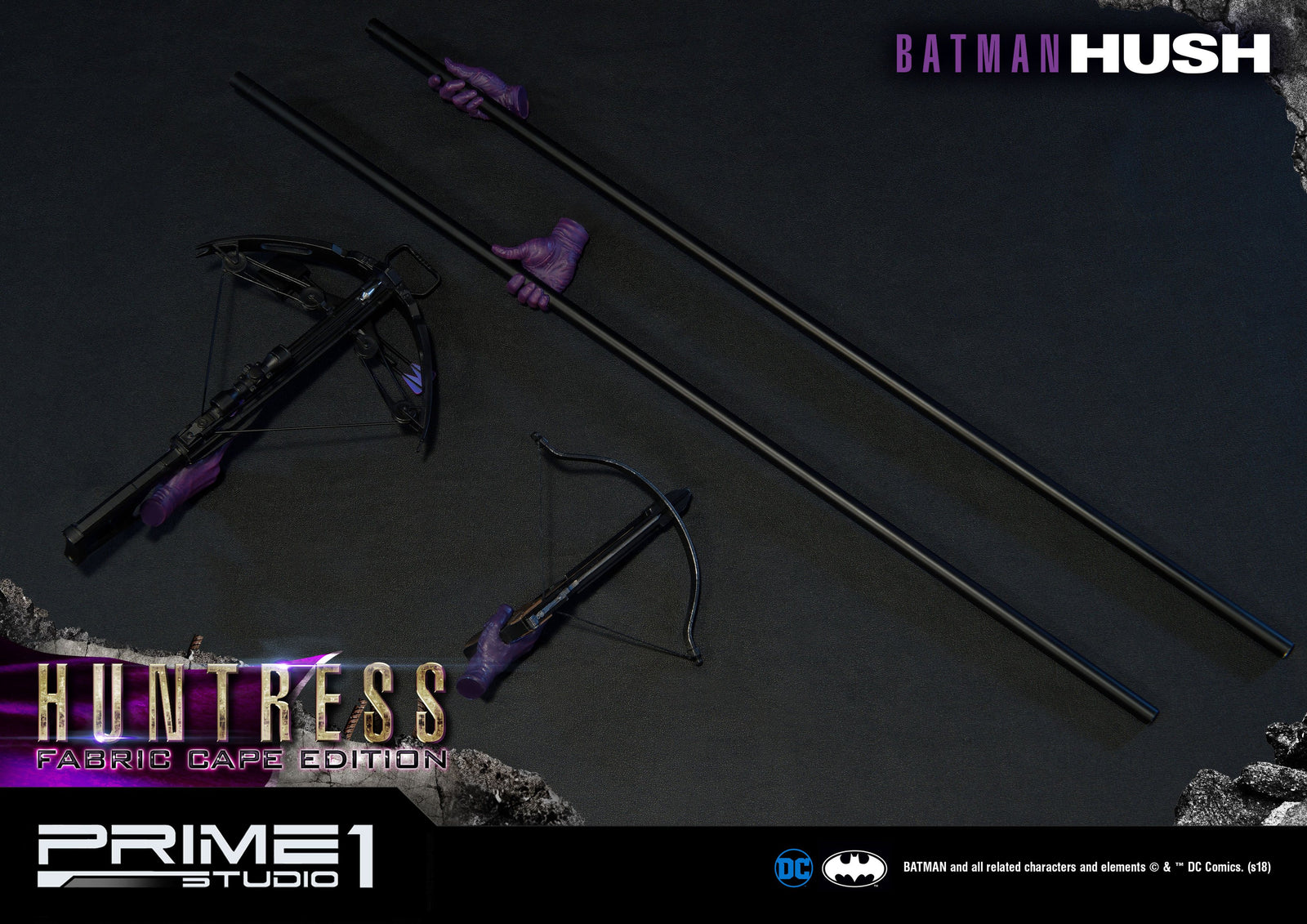 Batman Hush Statue 1/3 Huntress Fabric Cape Edition 82 cm