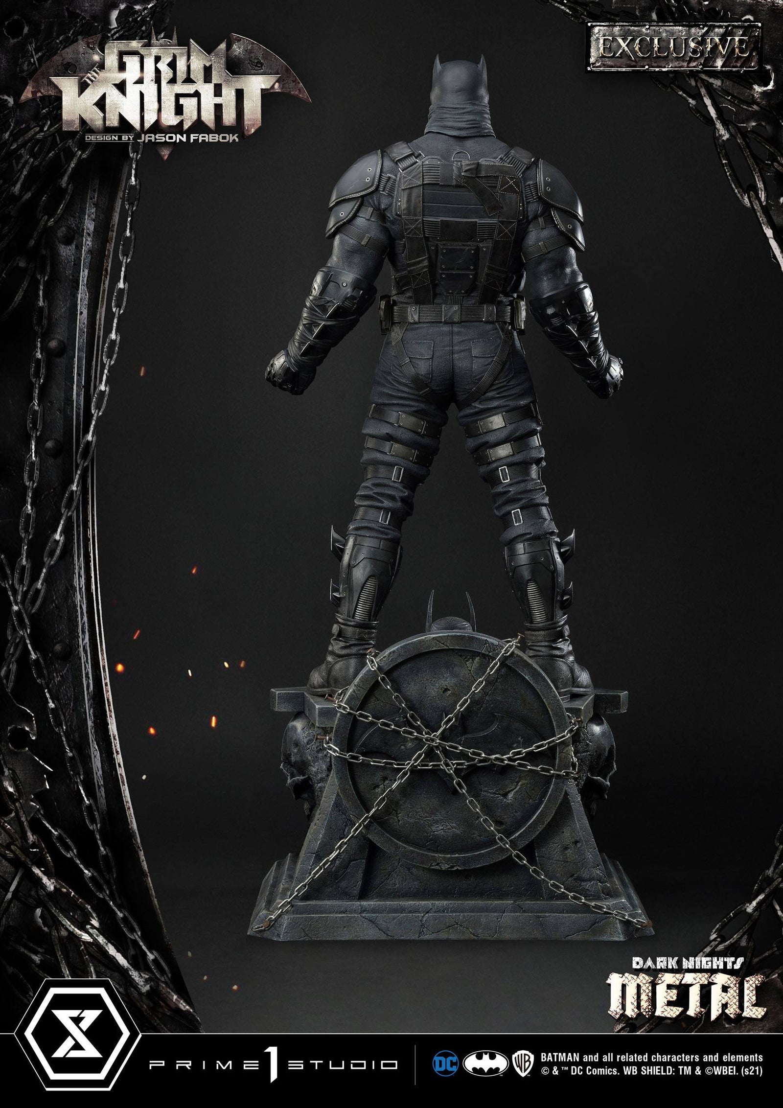 Dark Nights: Metal Statues The Grim Knight & The Grim Knight Exclusive 82 cm Assortment