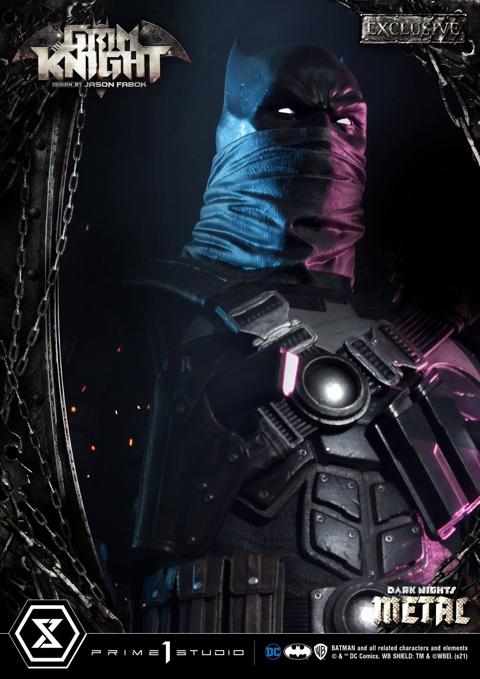 Dark Nights: Metal Statues The Grim Knight & The Grim Knight Exclusive 82 cm Assortment