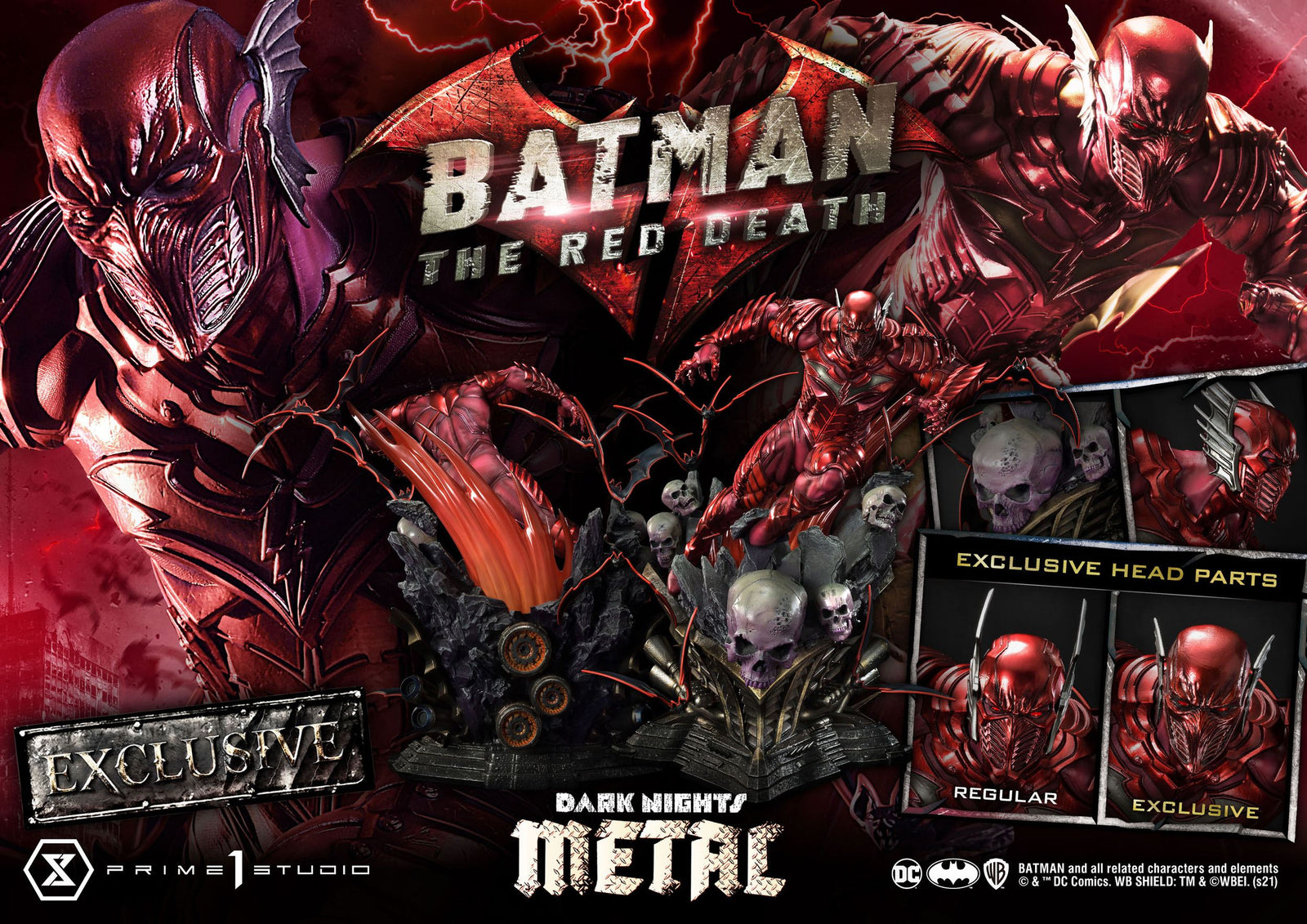 Dark Nights: Metal Statues 1/3 The Red Death & The Red Death Exclusive 75 cm Assortment