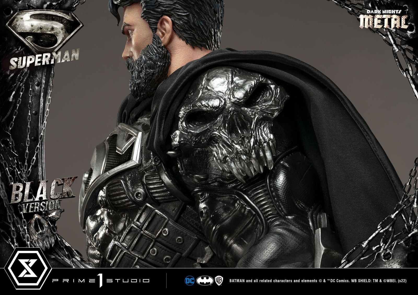DC Comics Statue 1/3 Superman Black Version 88 cm