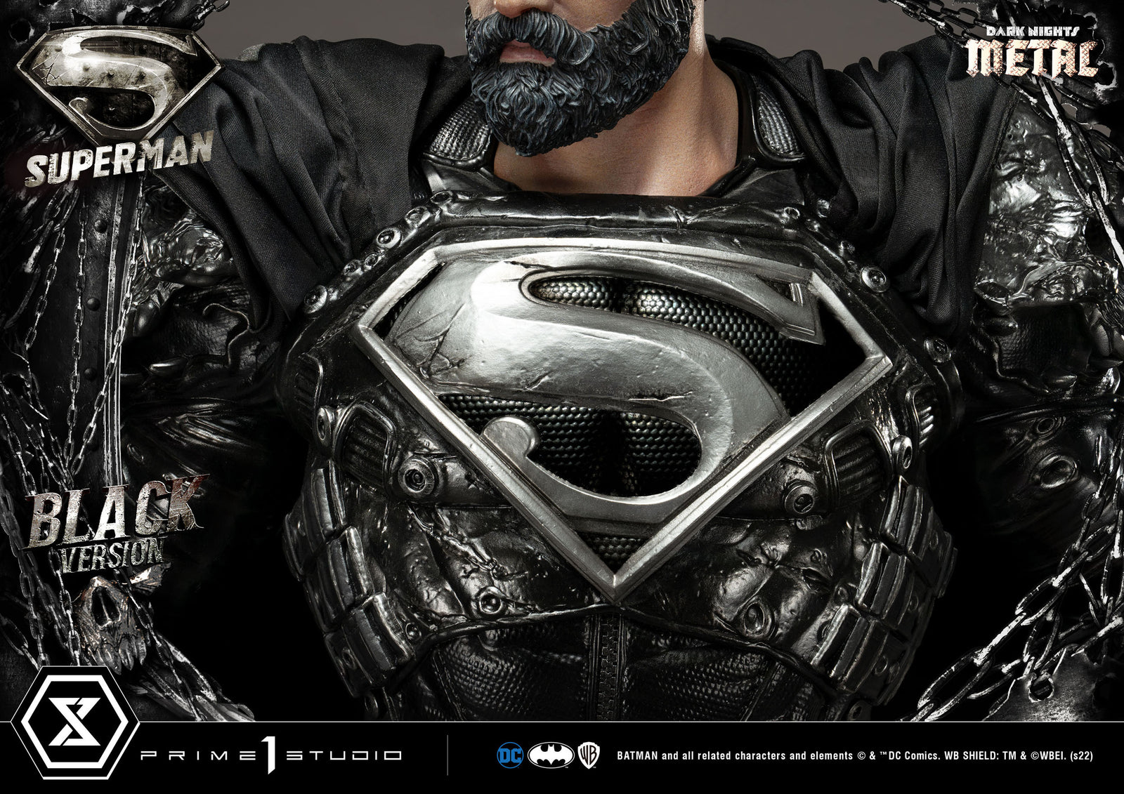 DC Comics Statue 1/3 Superman Black Version 88 cm