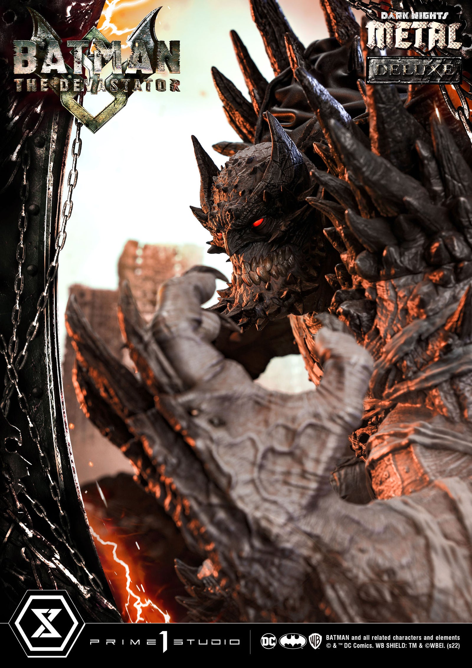 Dark Knights: Metal Statue 1/3 The Devastator Deluxe Bonus Version 98 cm