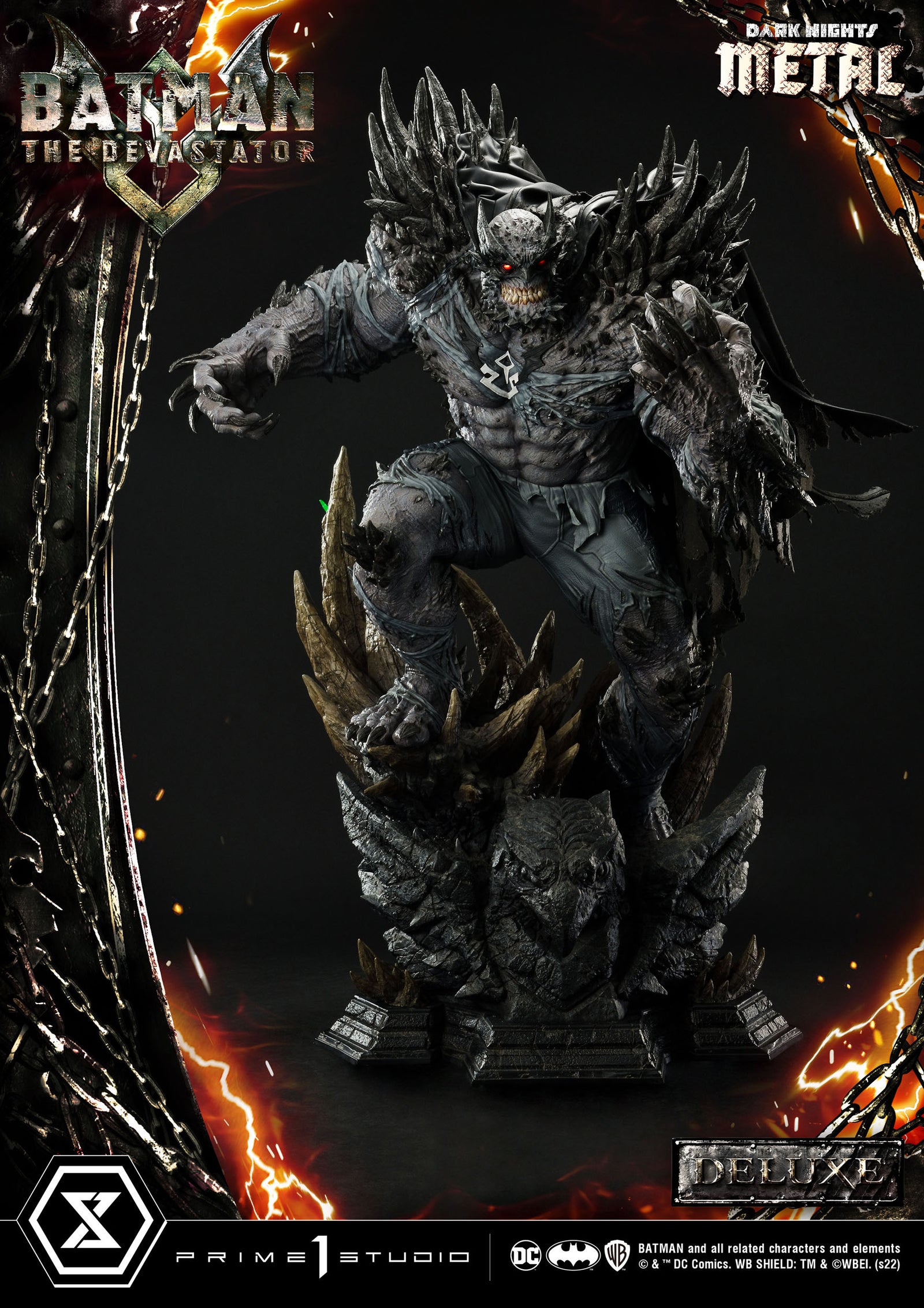 Dark Knights: Metal Statue 1/3 The Devastator Deluxe Bonus Version 98 cm