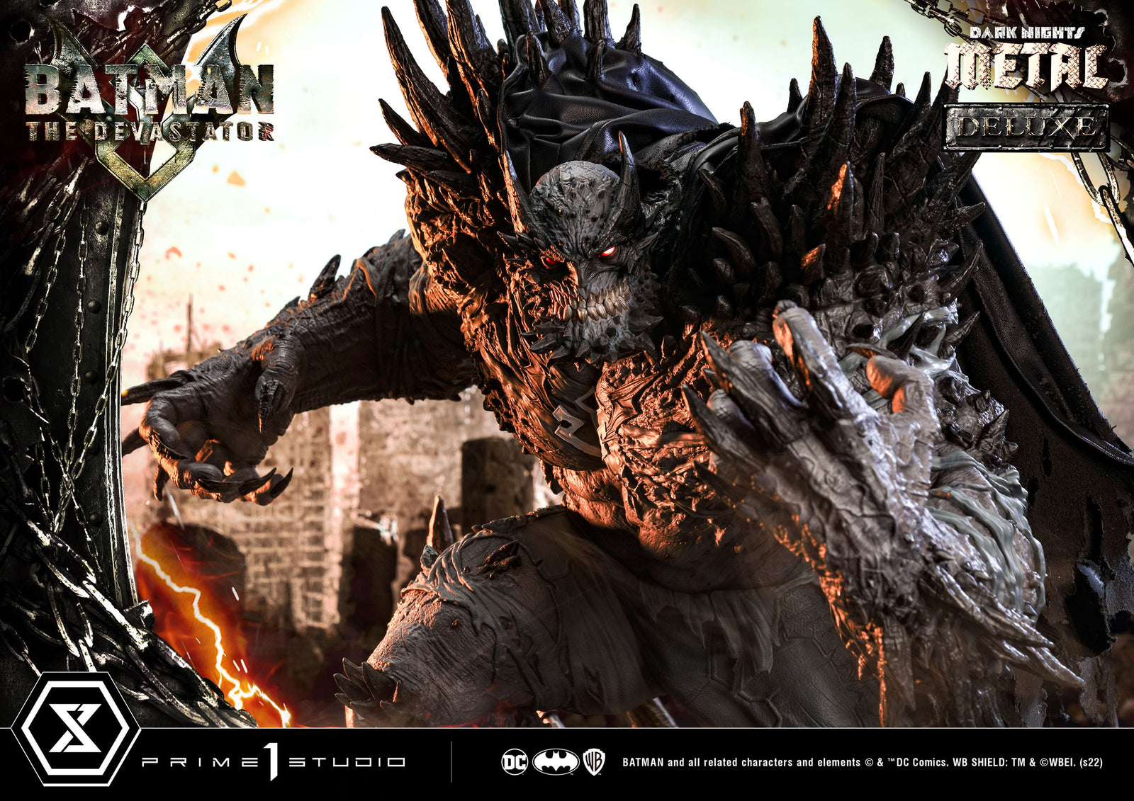 Dark Knights: Metal Statue 1/3 The Devastator Deluxe Bonus Version 98 cm