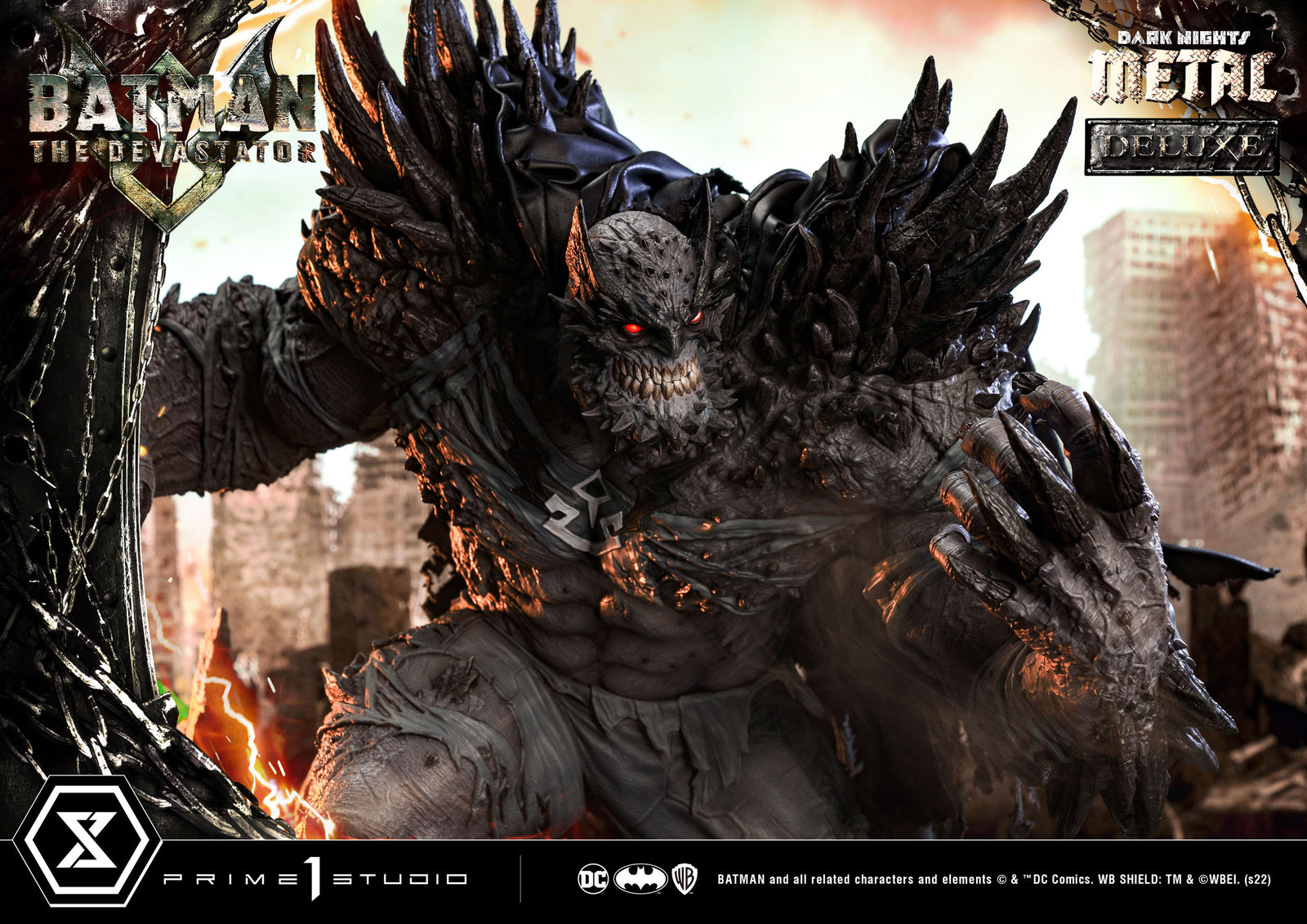 Dark Knights: Metal Statue 1/3 The Devastator Deluxe Bonus Version 98 cm