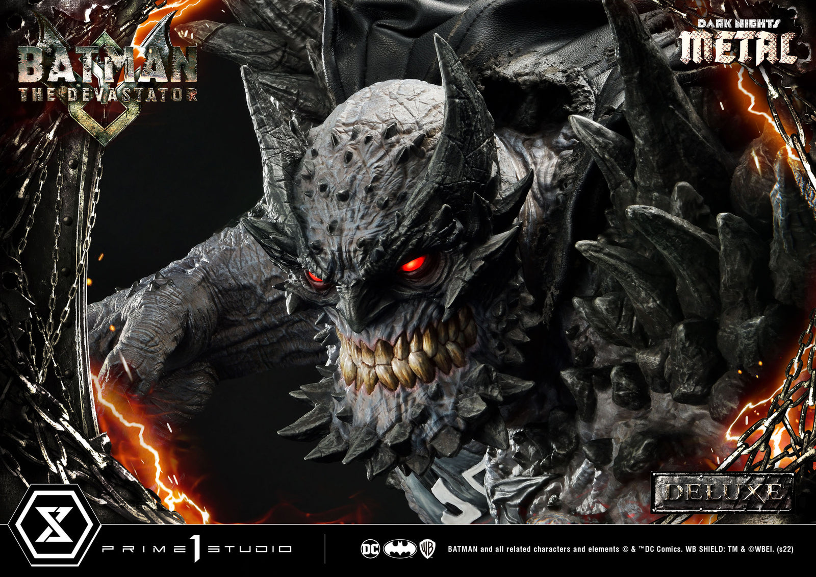 Dark Knights: Metal Statue 1/3 The Devastator Deluxe Bonus Version 98 cm