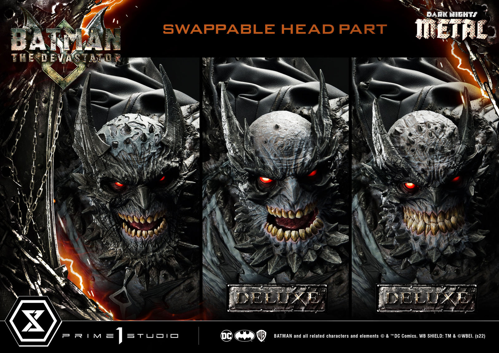 Dark Knights: Metal Statue 1/3 The Devastator Deluxe Bonus Version 98 cm
