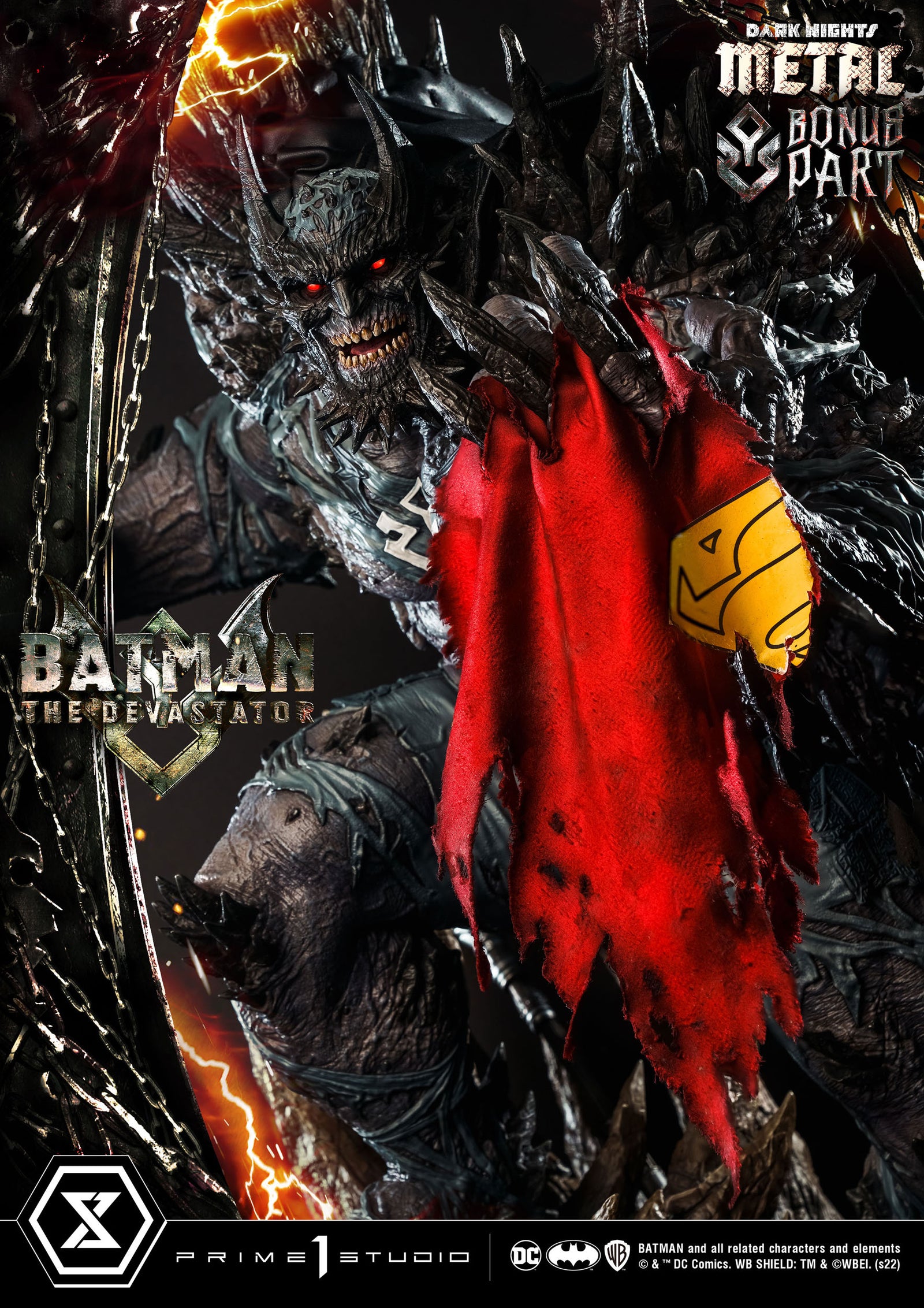 Dark Knights: Metal Statue 1/3 The Devastator Deluxe Bonus Version 98 cm